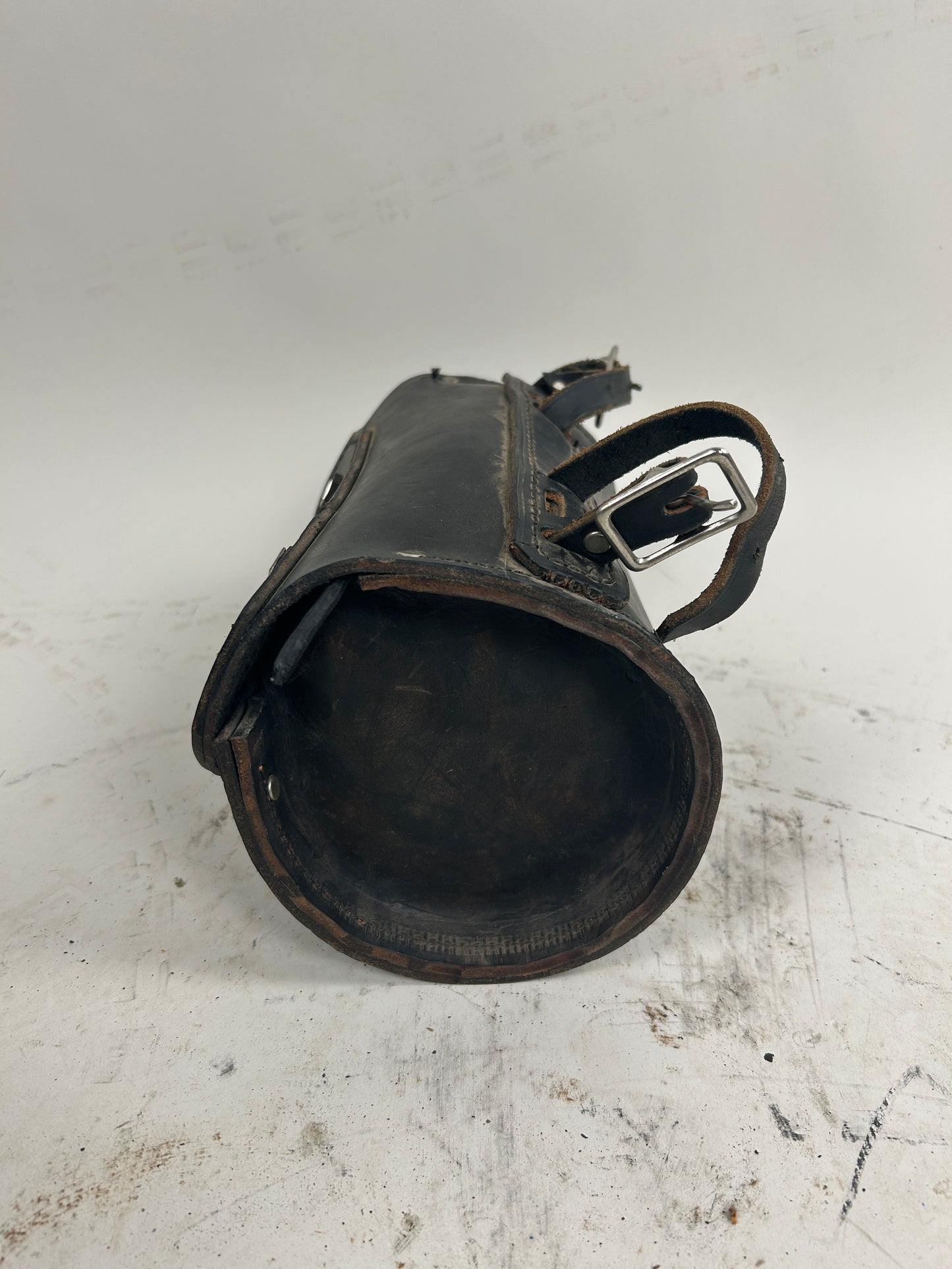 Vintage Round Leather Bag
