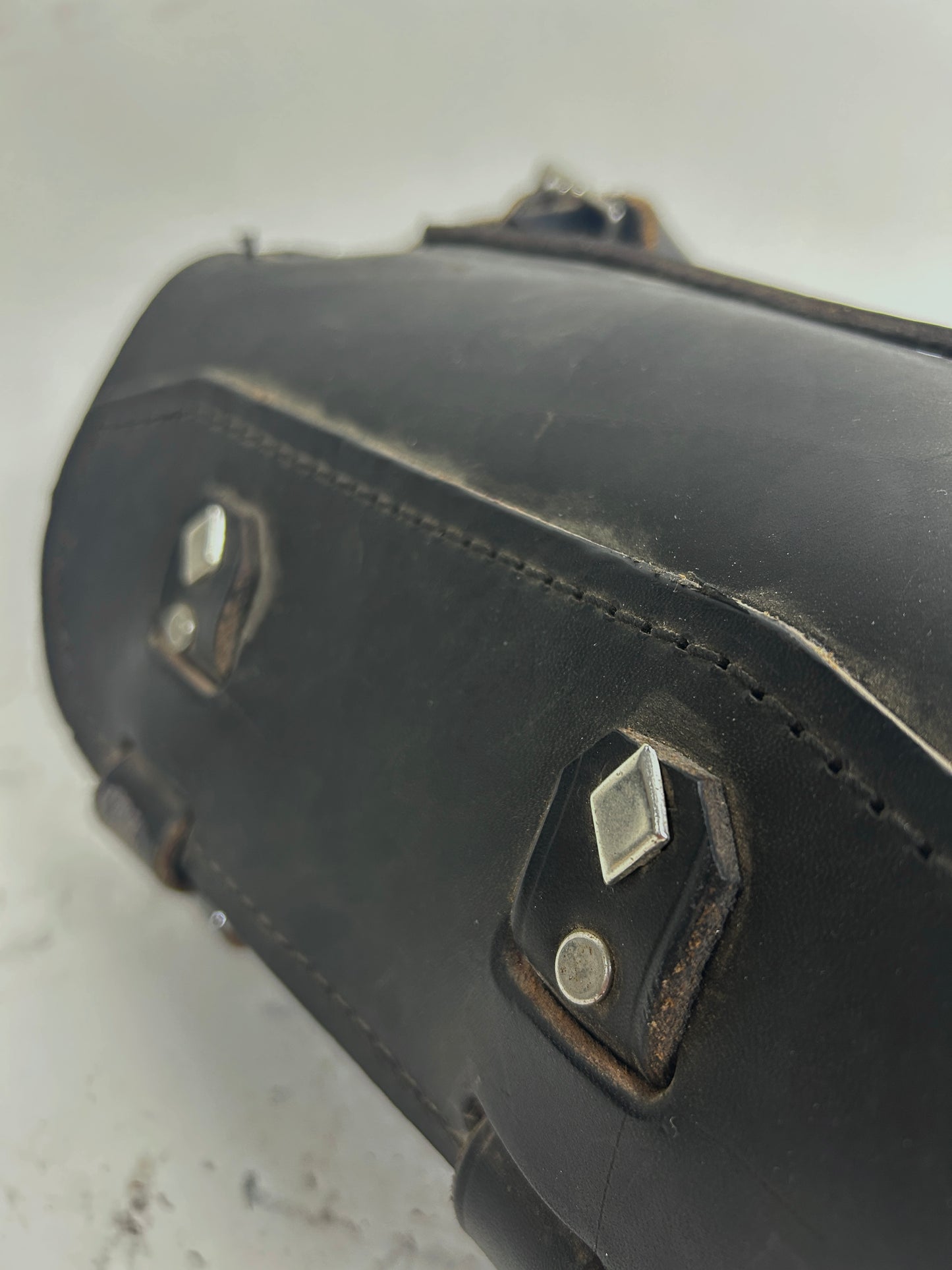 Vintage Round Leather Bag