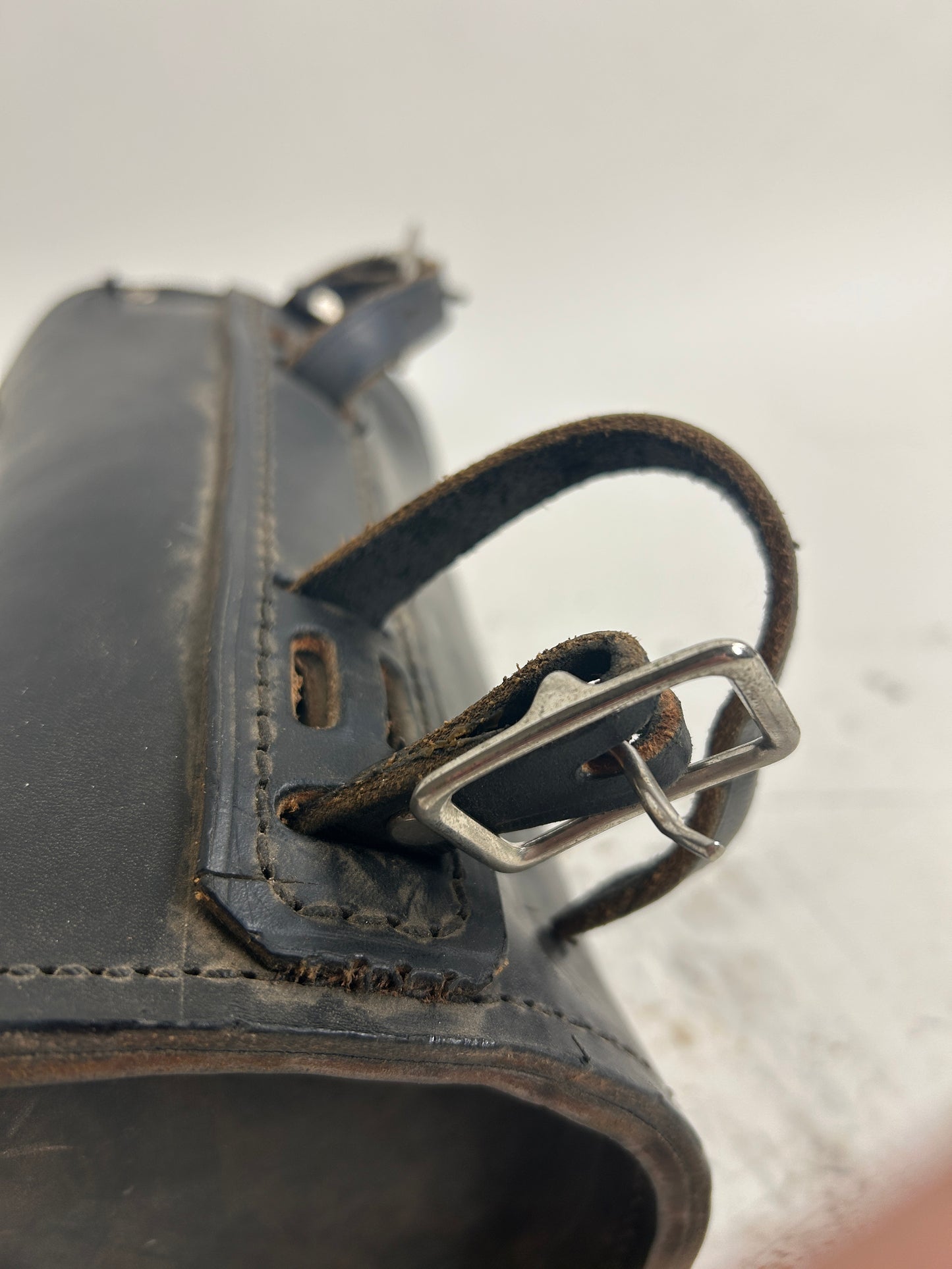 Vintage Round Leather Bag