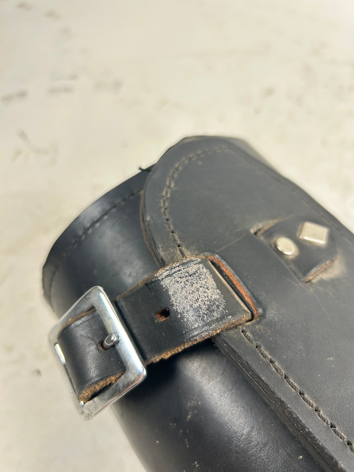 Vintage Round Leather Bag