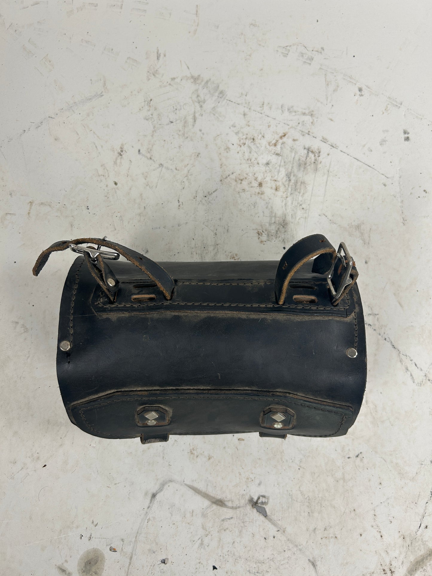 Vintage Round Leather Bag