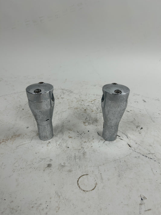 4" Old Chrome Risers