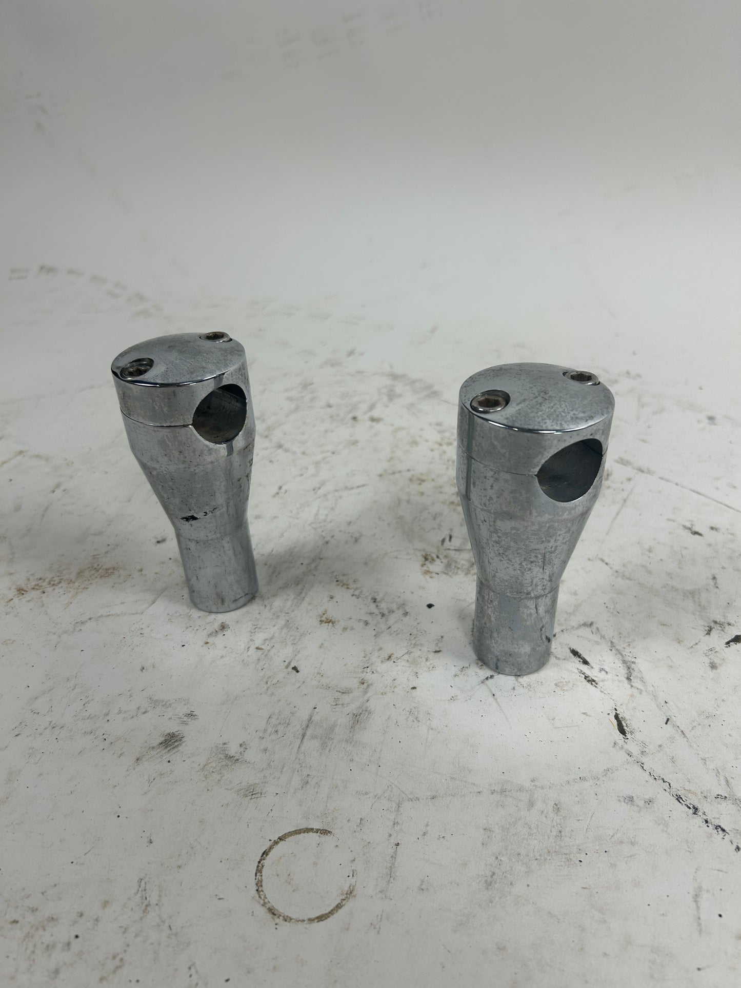 4" Old Chrome Risers
