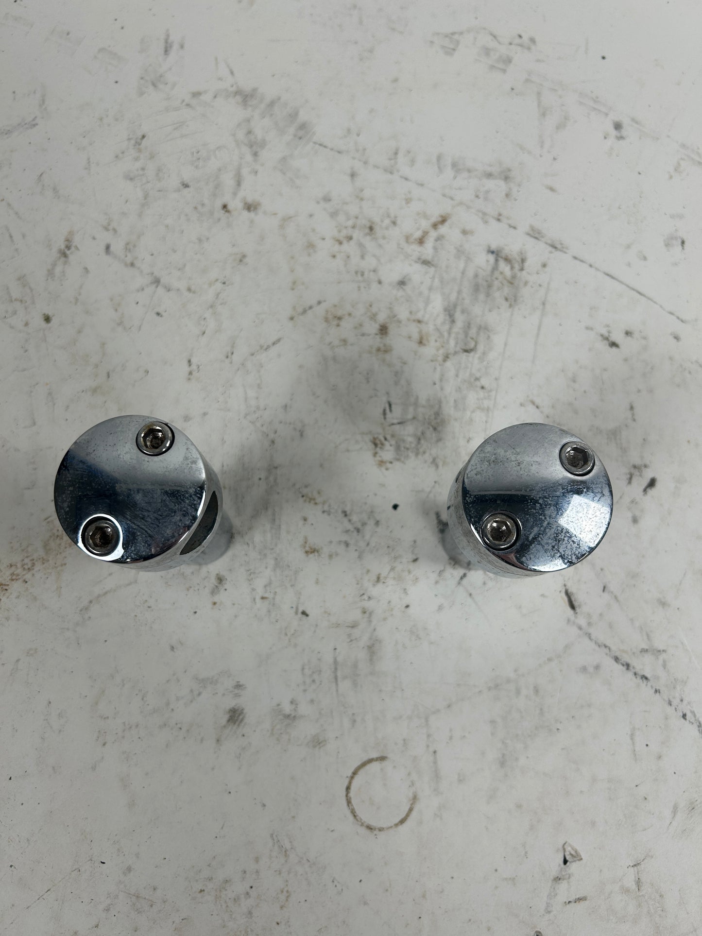 4" Old Chrome Risers