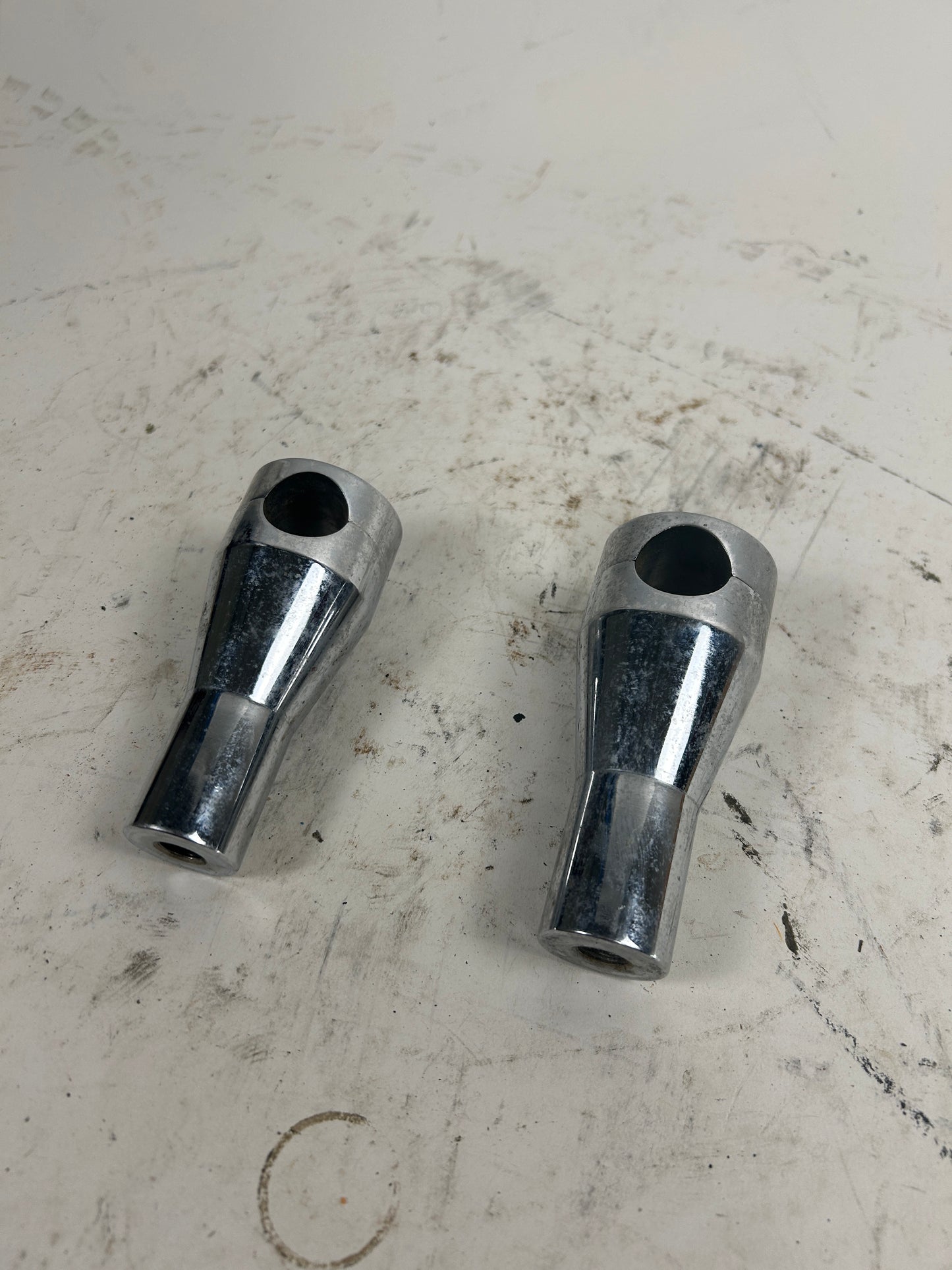 4" Old Chrome Risers