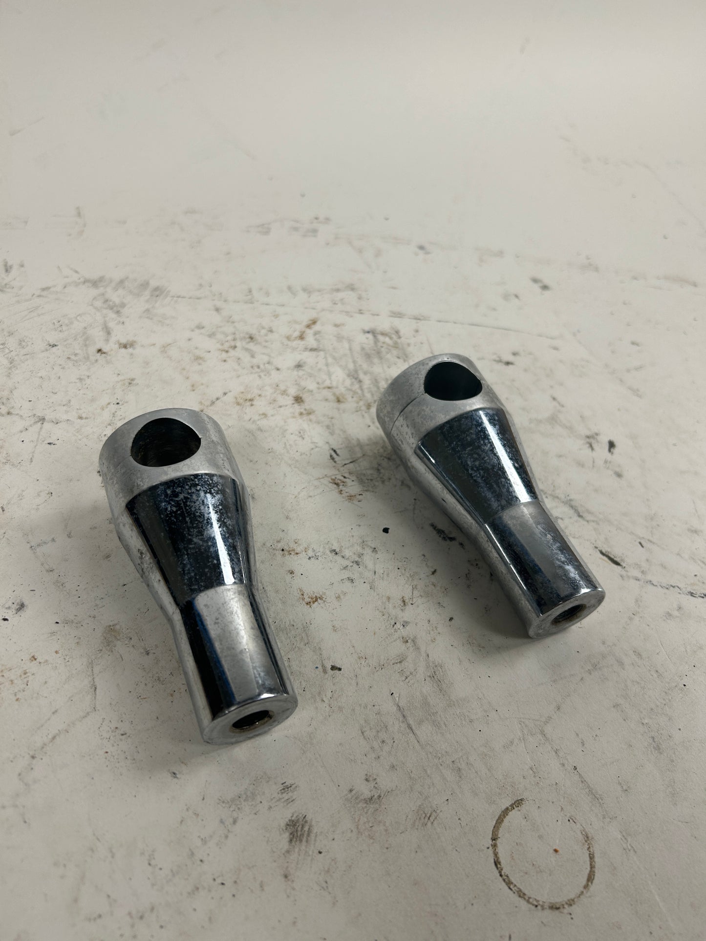 4" Old Chrome Risers