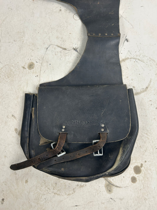 Vintage Leather Harley Saddle Bags