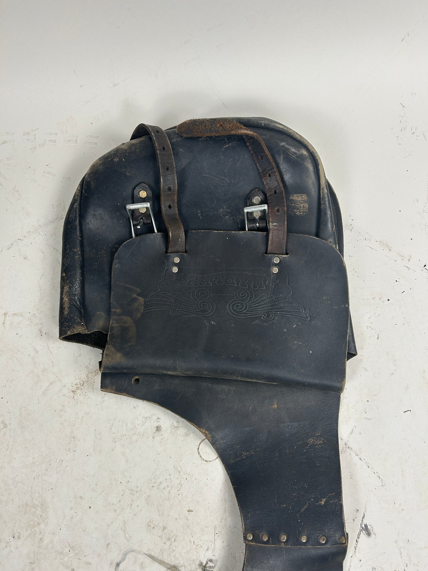 Vintage Leather Harley Saddle Bags