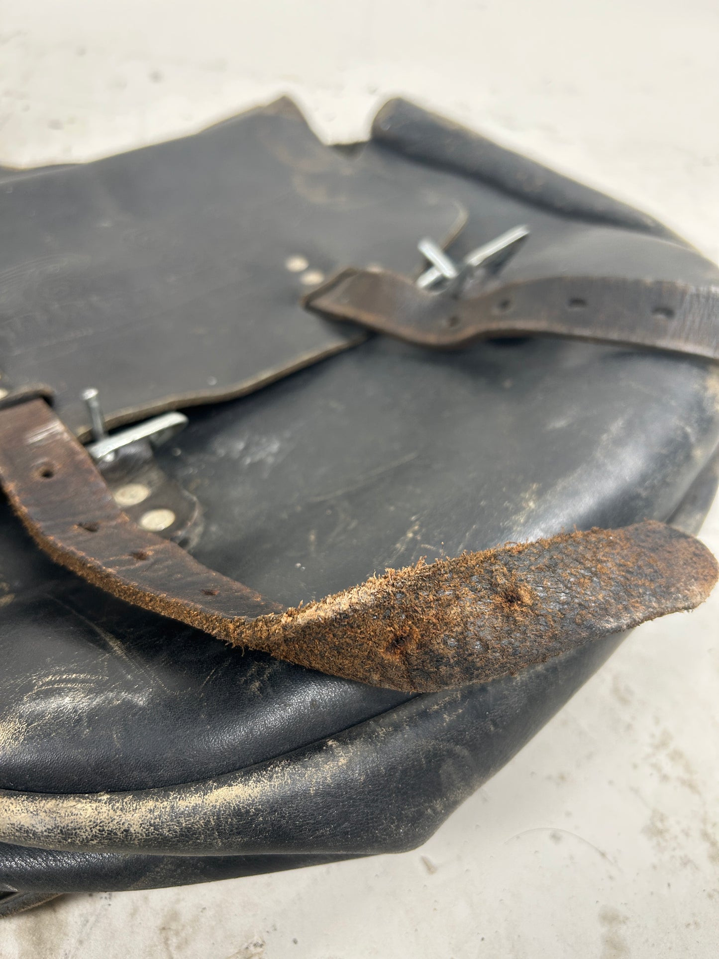 Vintage Leather Harley Saddle Bags