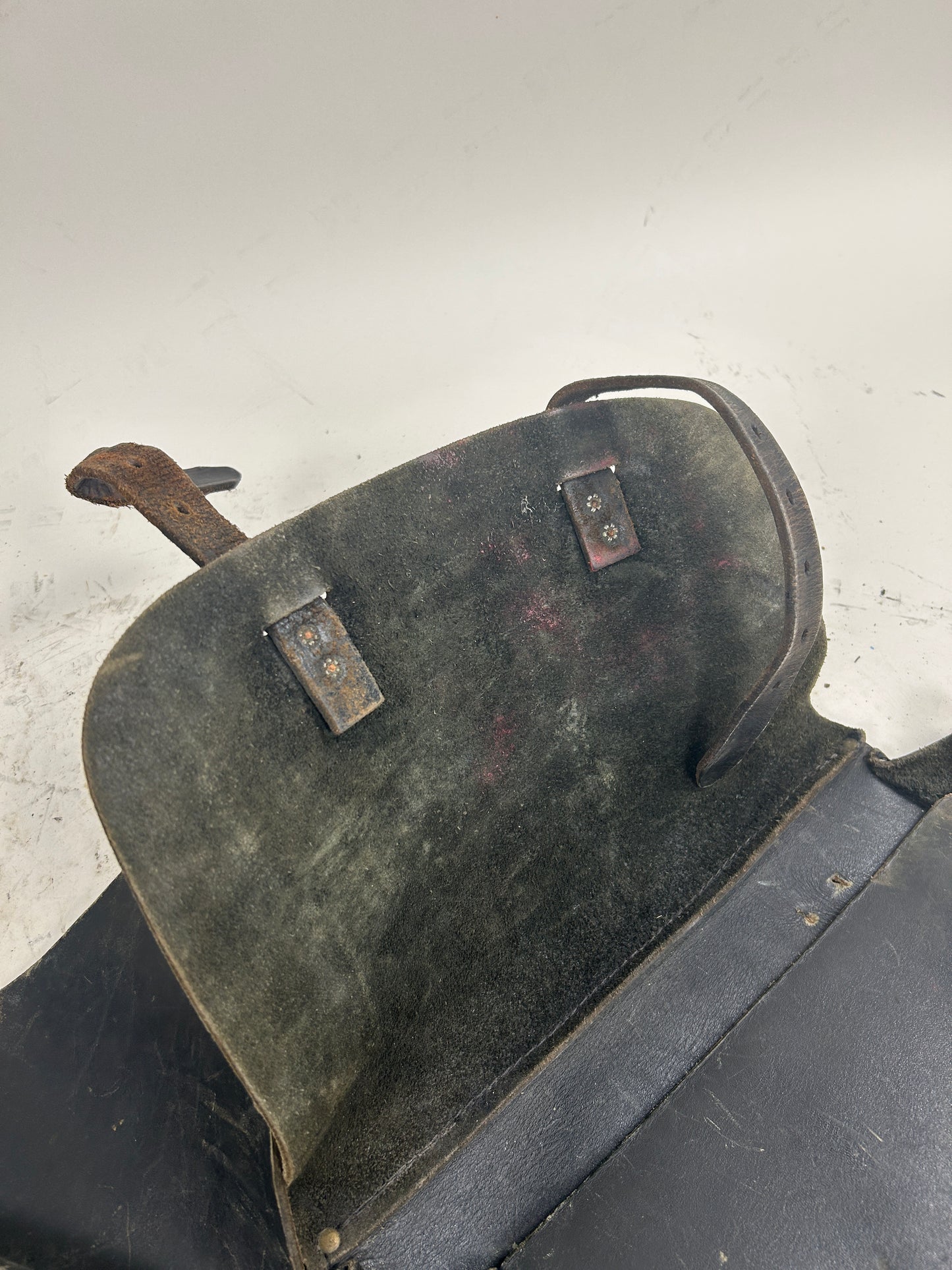 Vintage Leather Harley Saddle Bags