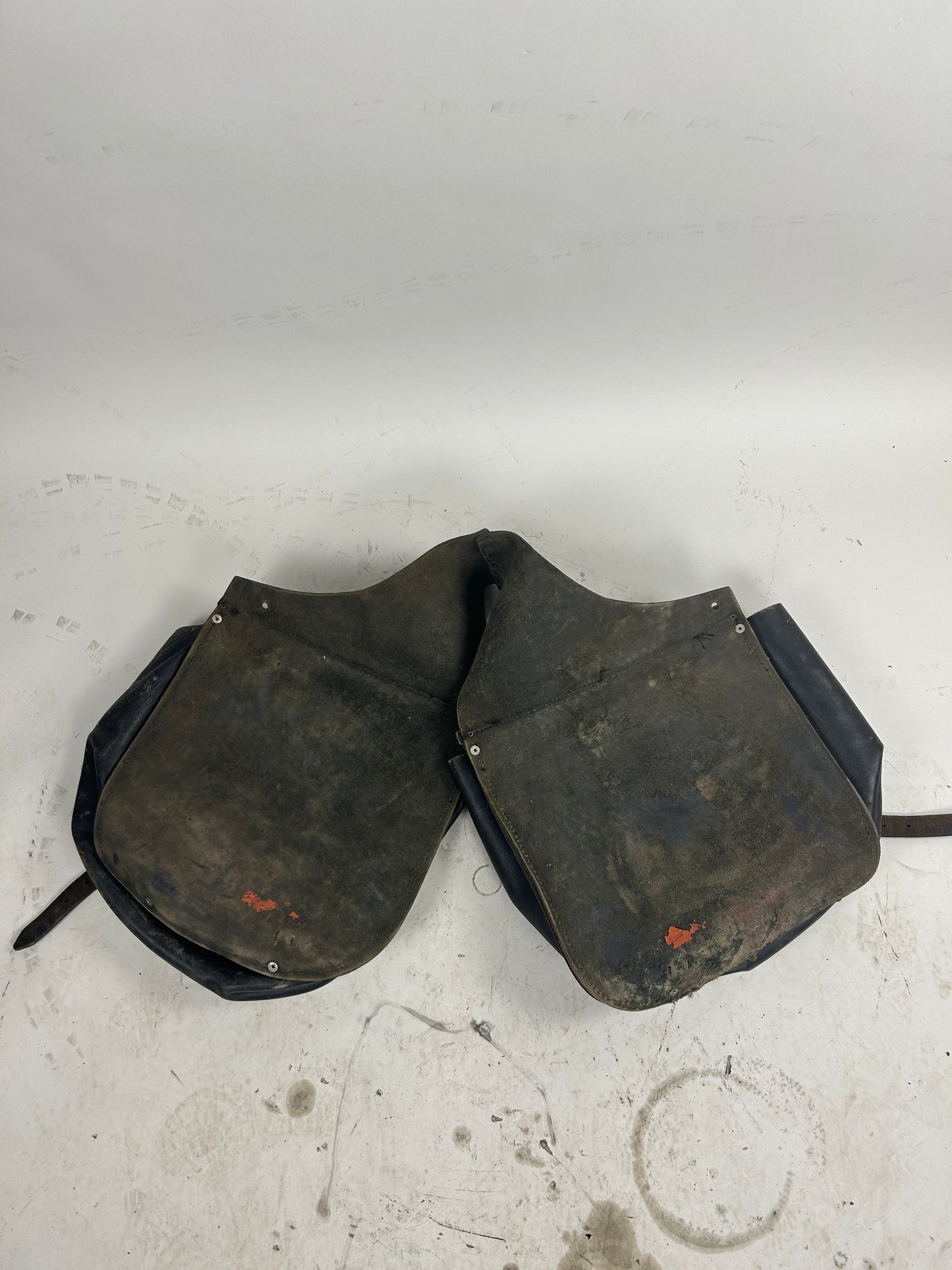 Vintage Leather Harley Saddle Bags