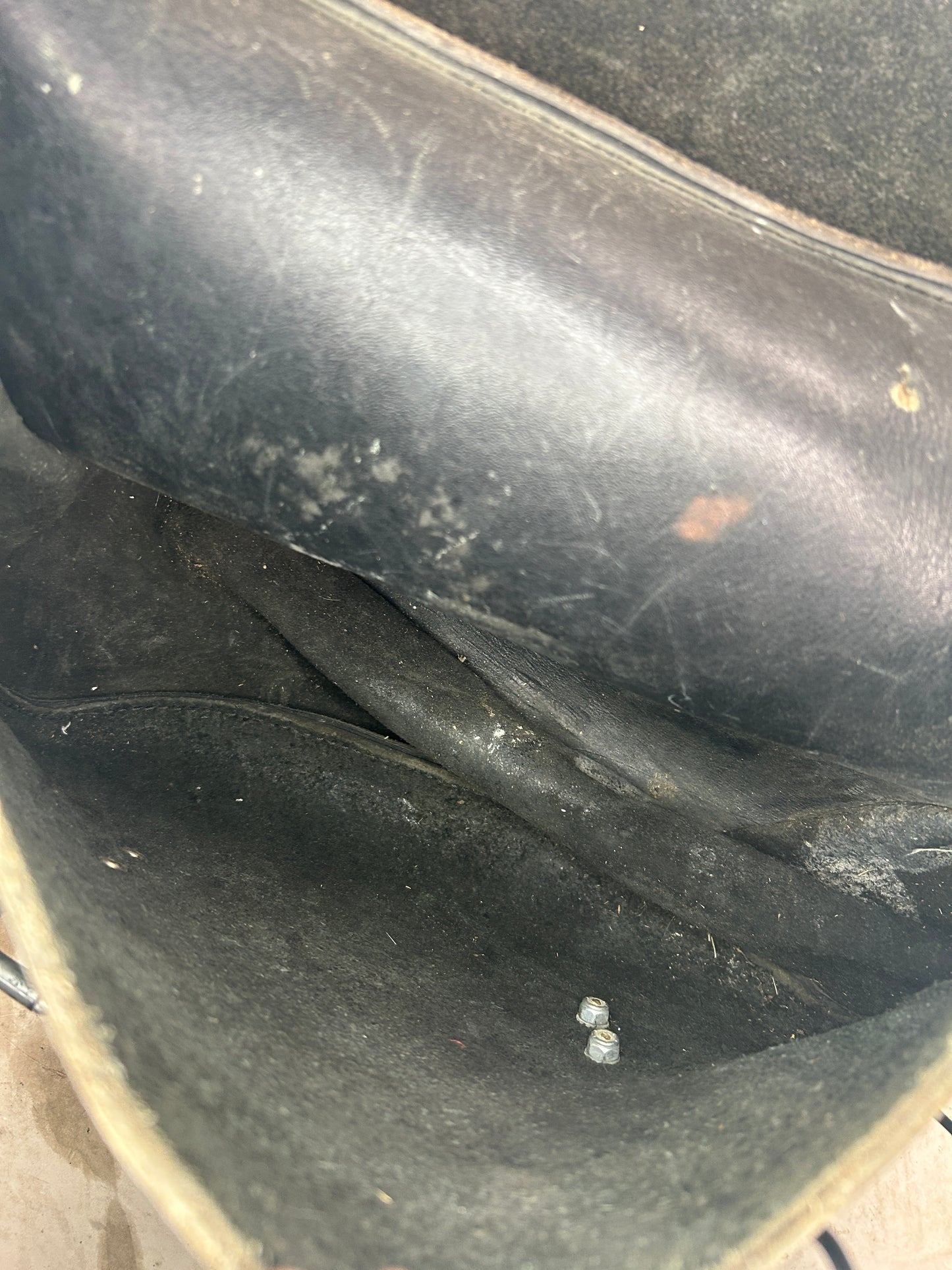 Vintage Leather Harley Saddle Bags