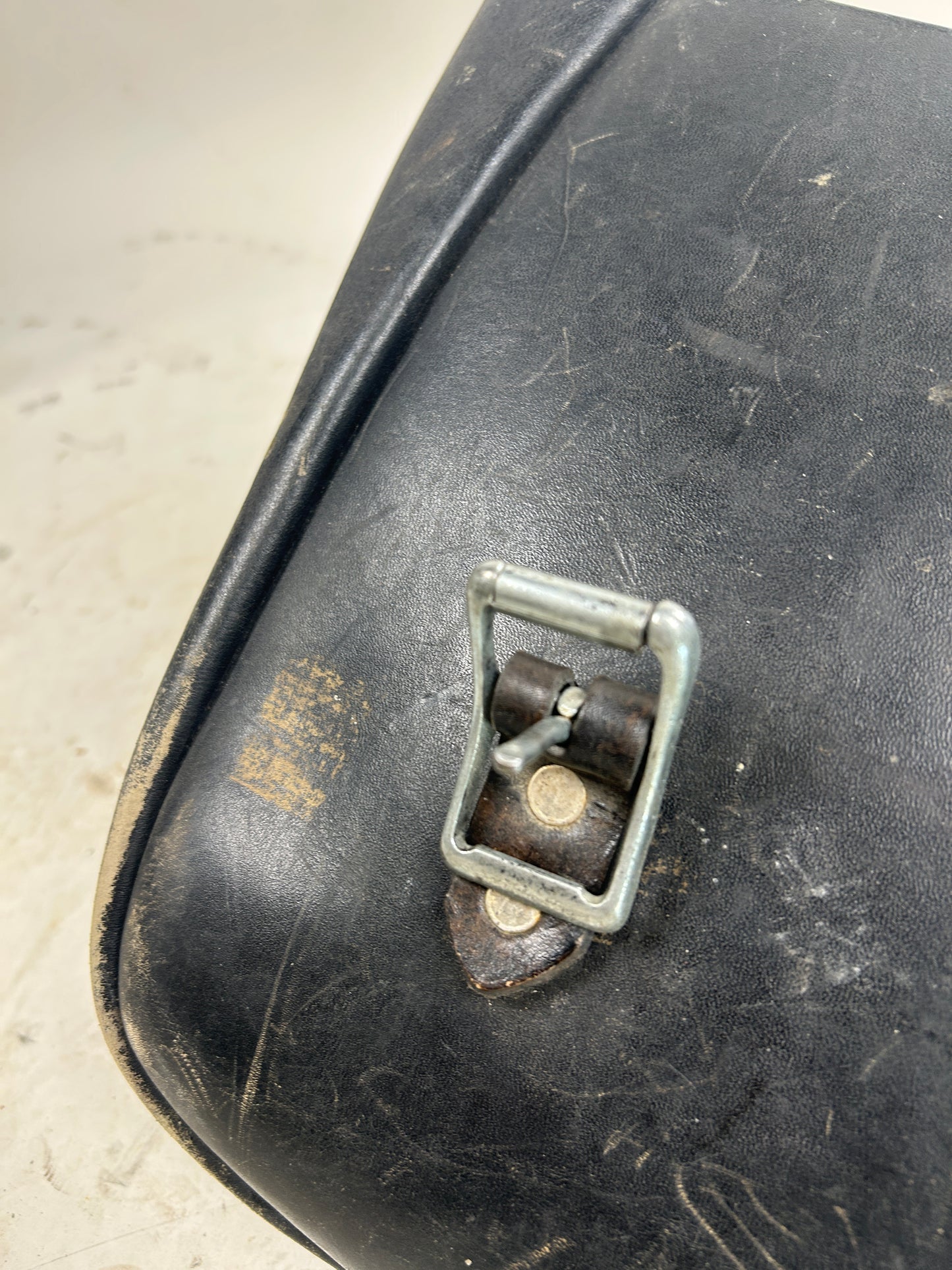 Vintage Leather Harley Saddle Bags