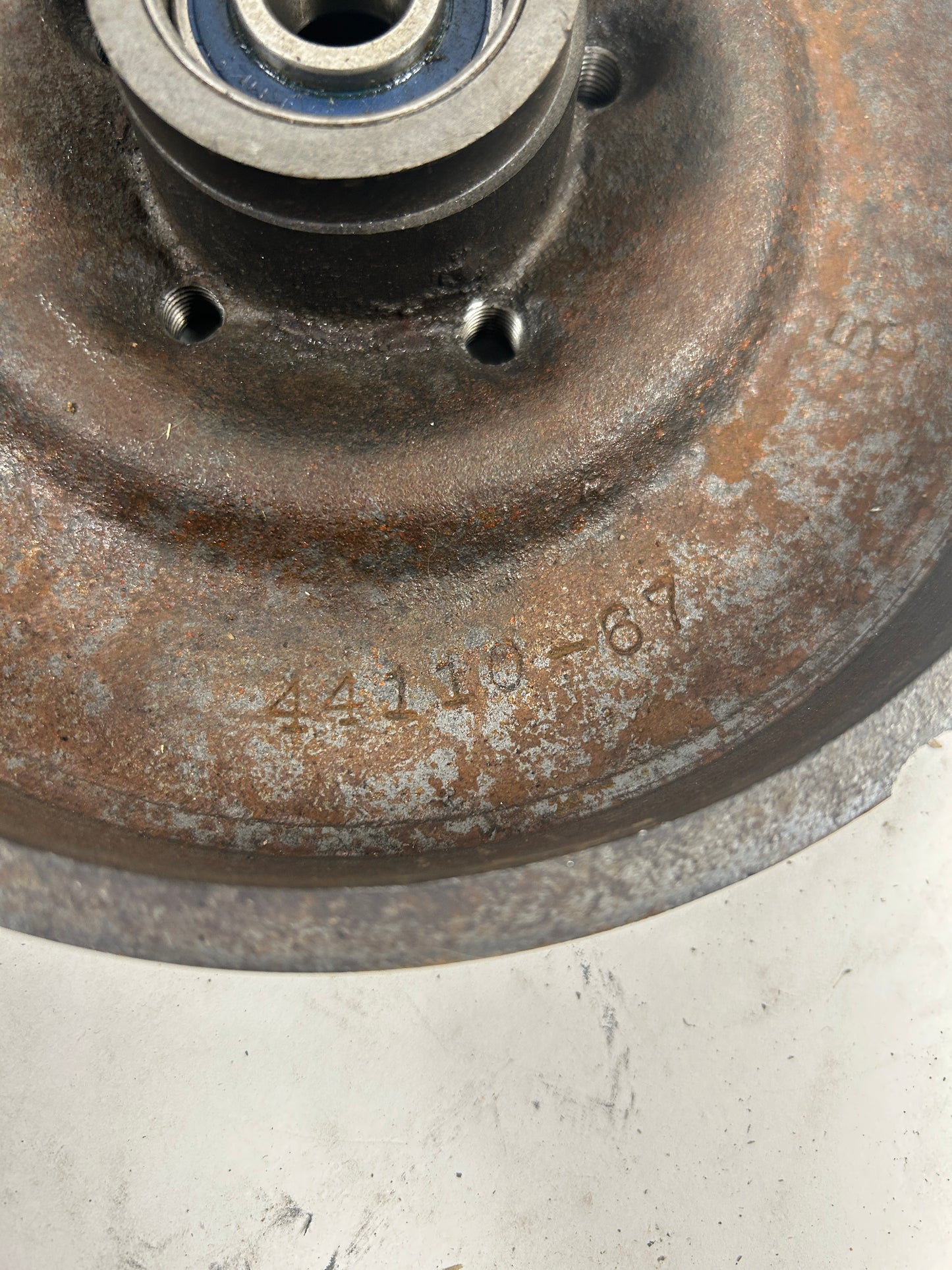 OEM Wide Glide Drum Front Brake Black