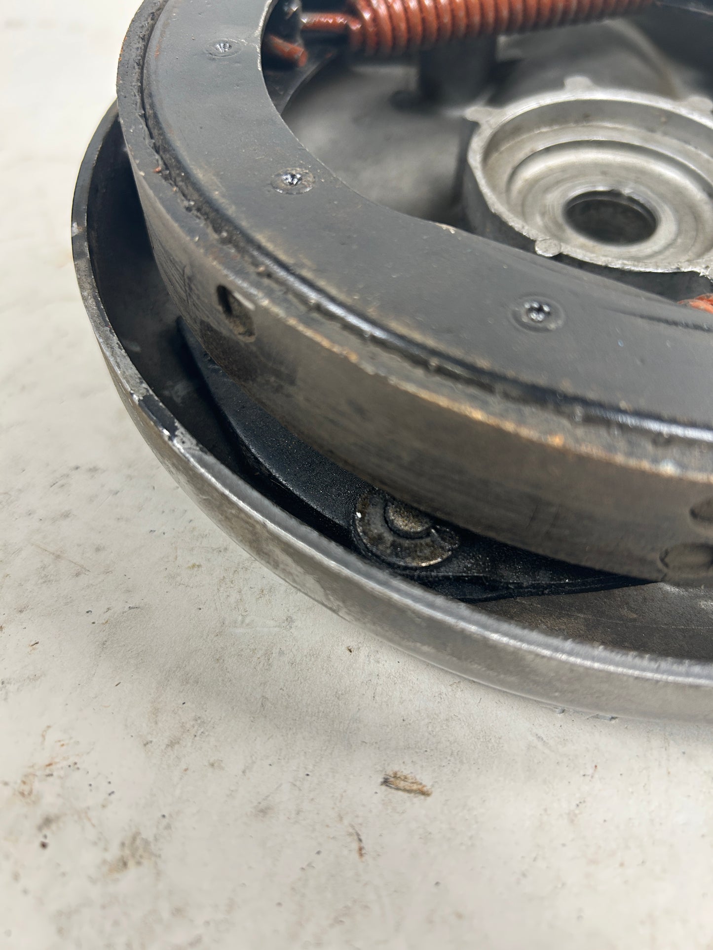 OEM Wide Glide Drum Front Brake Black