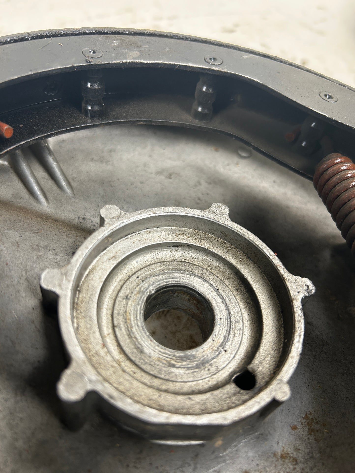 OEM Wide Glide Drum Front Brake Black