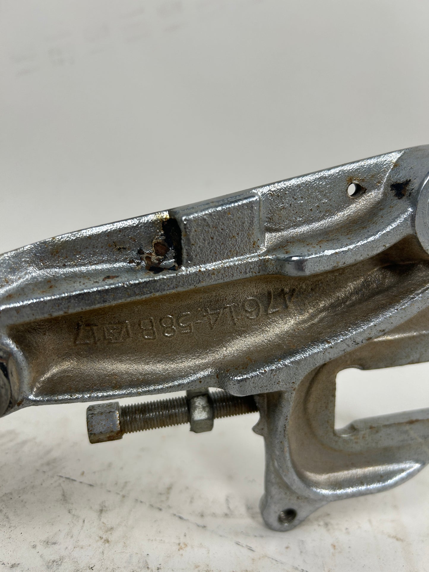 Crusty Chrome Round Swing Arm