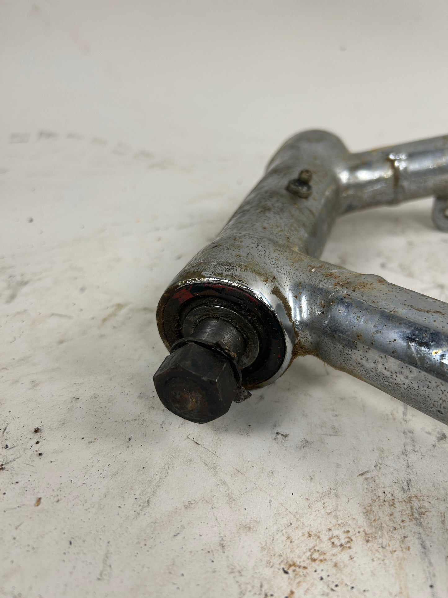 Crusty Chrome Round Swing Arm