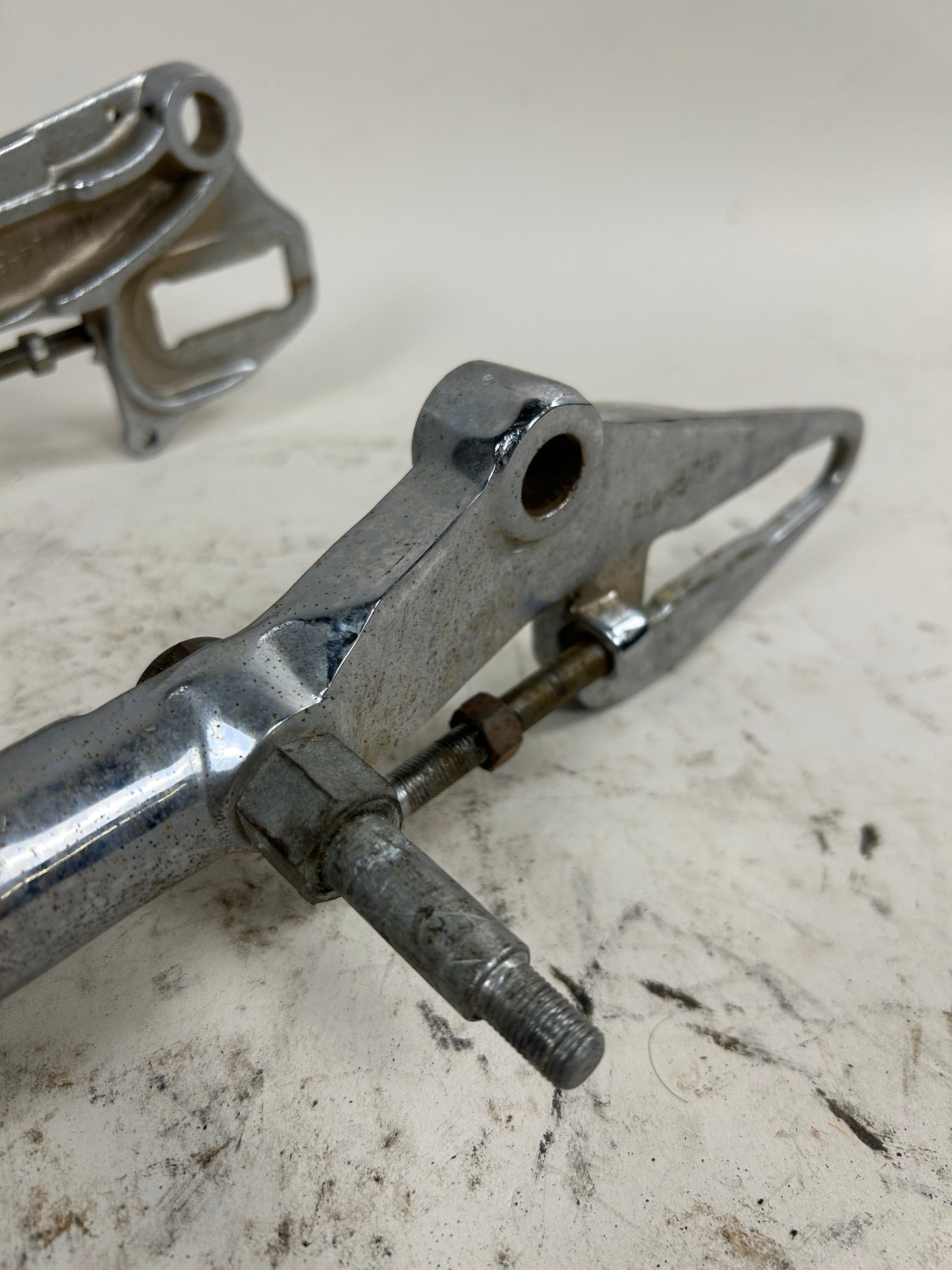 Crusty Chrome Round Swing Arm