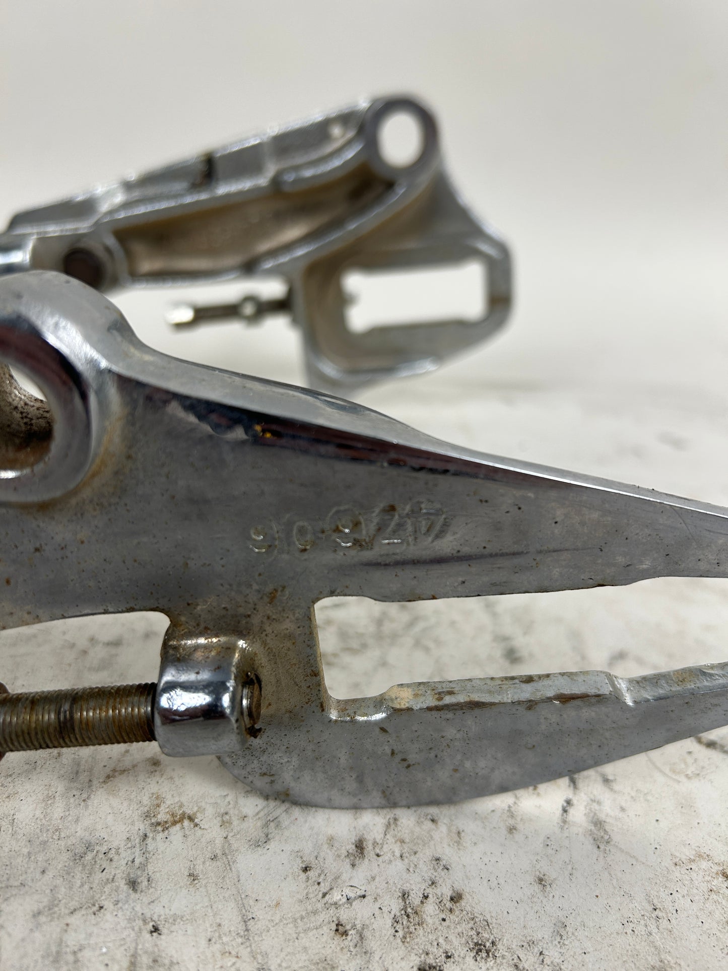 Crusty Chrome Round Swing Arm