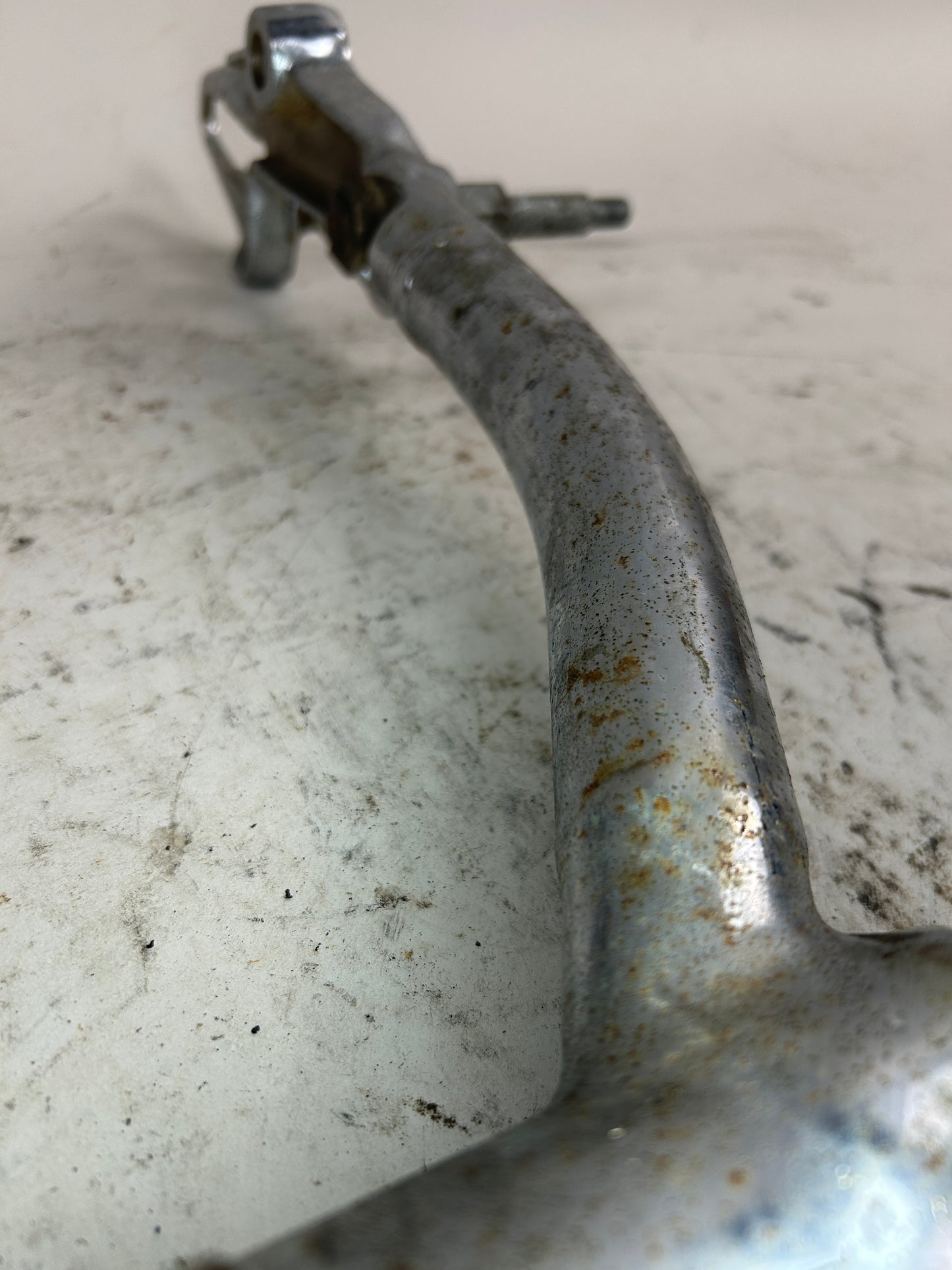 Crusty Chrome Round Swing Arm