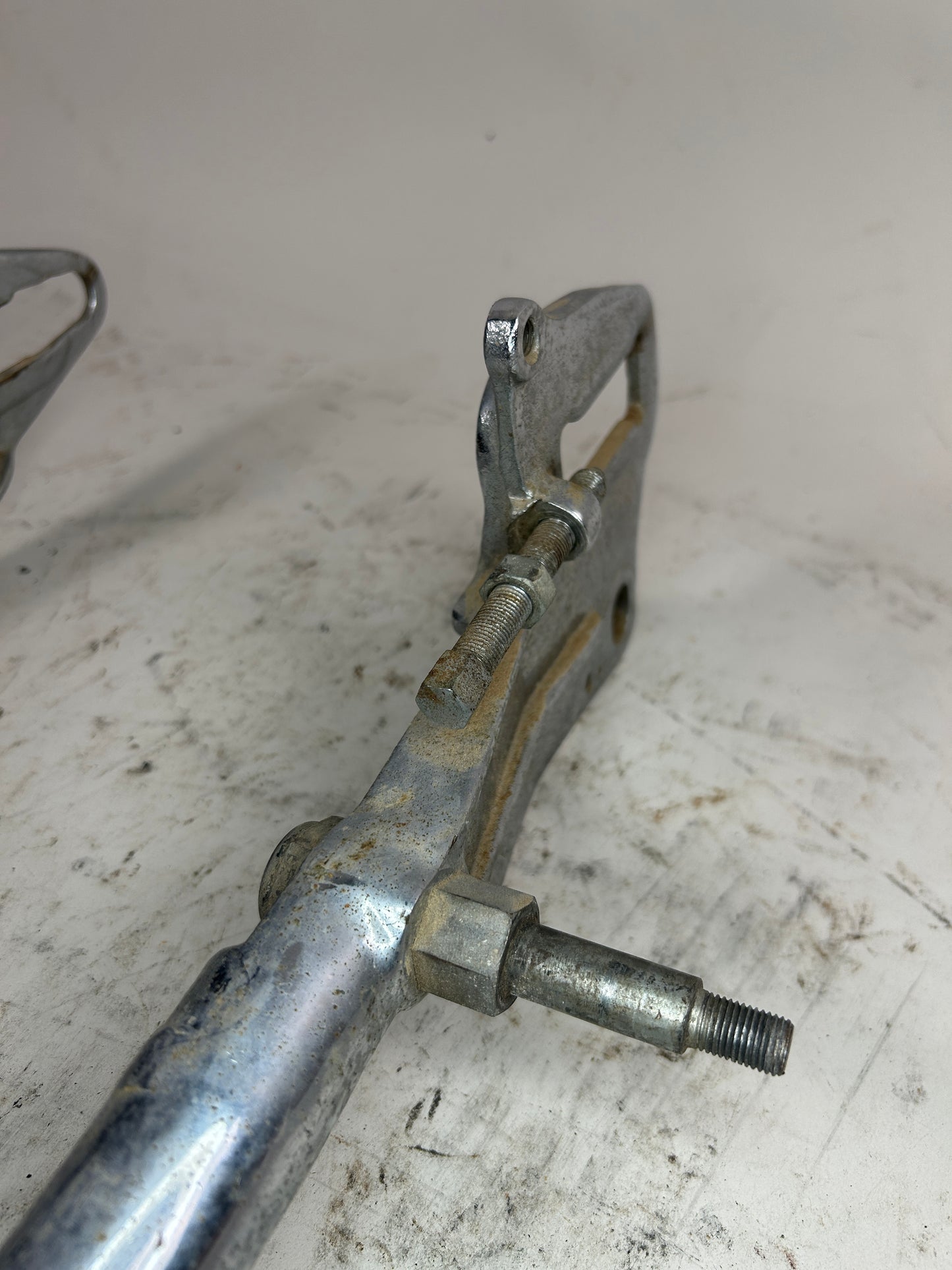 Crusty Chrome Round Swing Arm