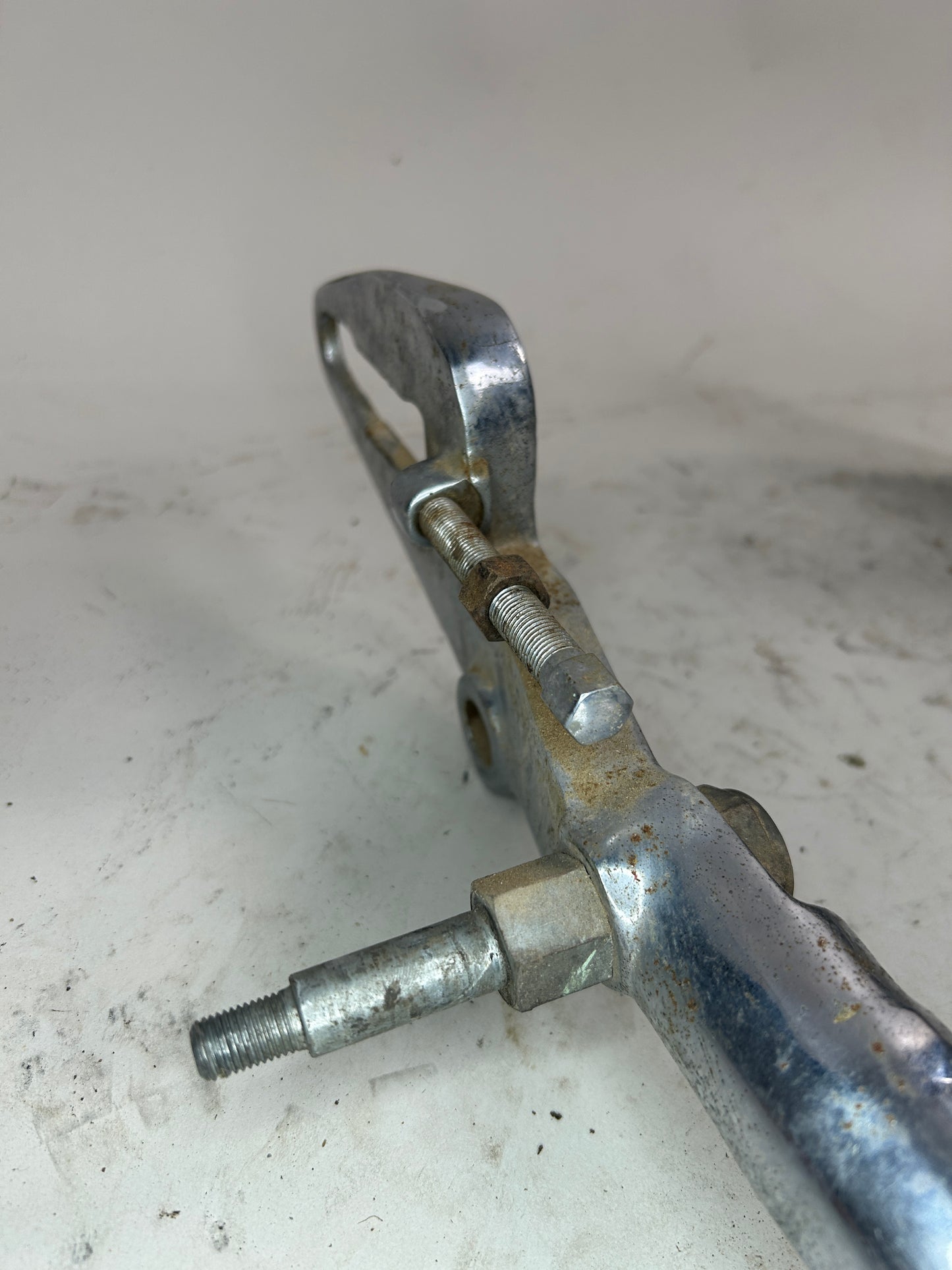 Crusty Chrome Round Swing Arm