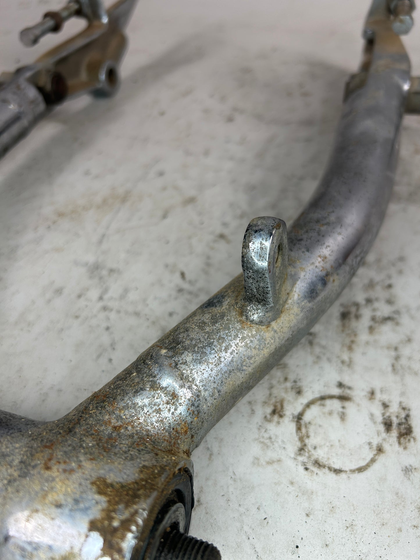 Crusty Chrome Round Swing Arm