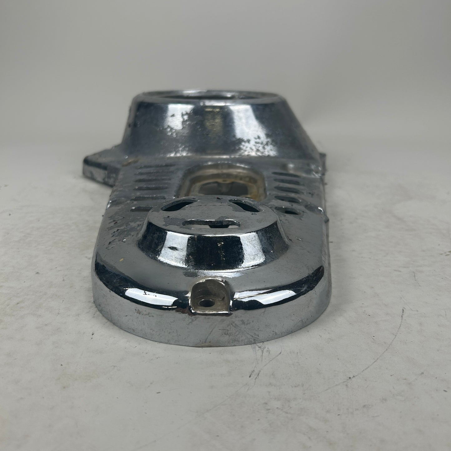 Old Chrome Slotted Shovelhead Primary Cover