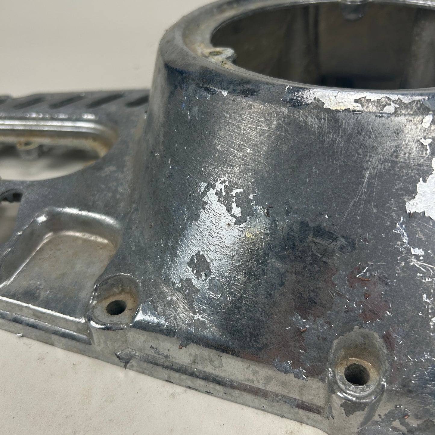 Old Chrome Slotted Shovelhead Primary Cover