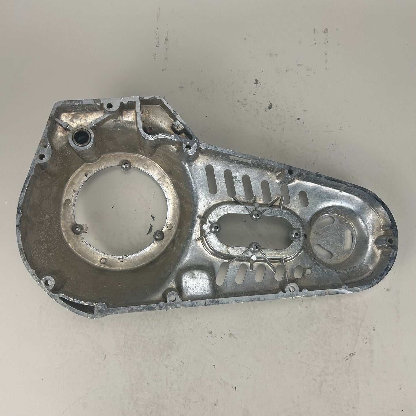 Old Chrome Slotted Shovelhead Primary Cover