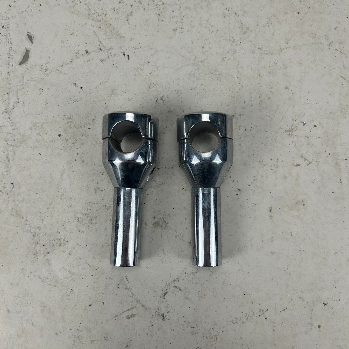 4" Smooth Top Chrome Risers