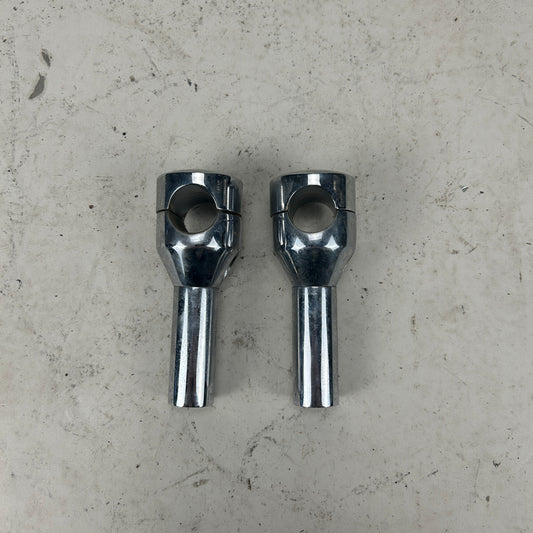 4" Smooth Top Chrome Risers