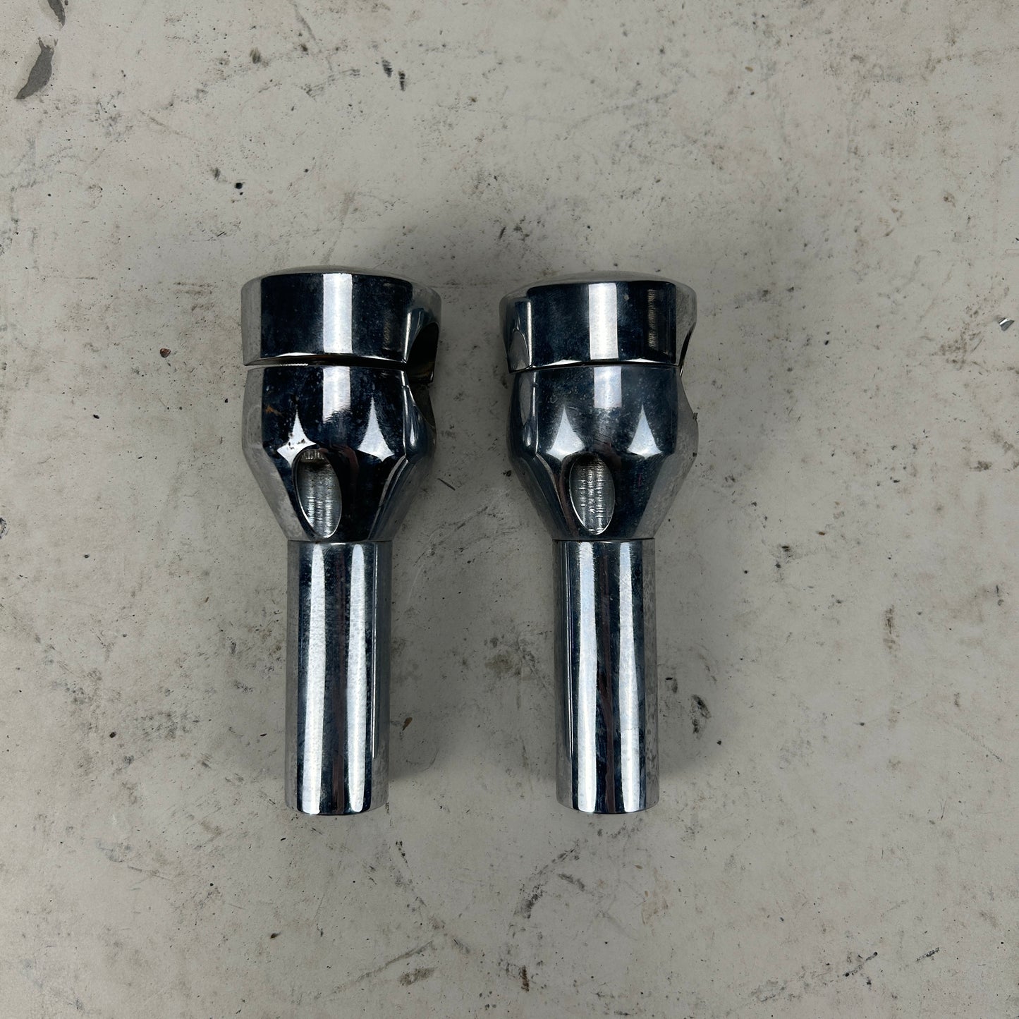 4" Smooth Top Chrome Risers