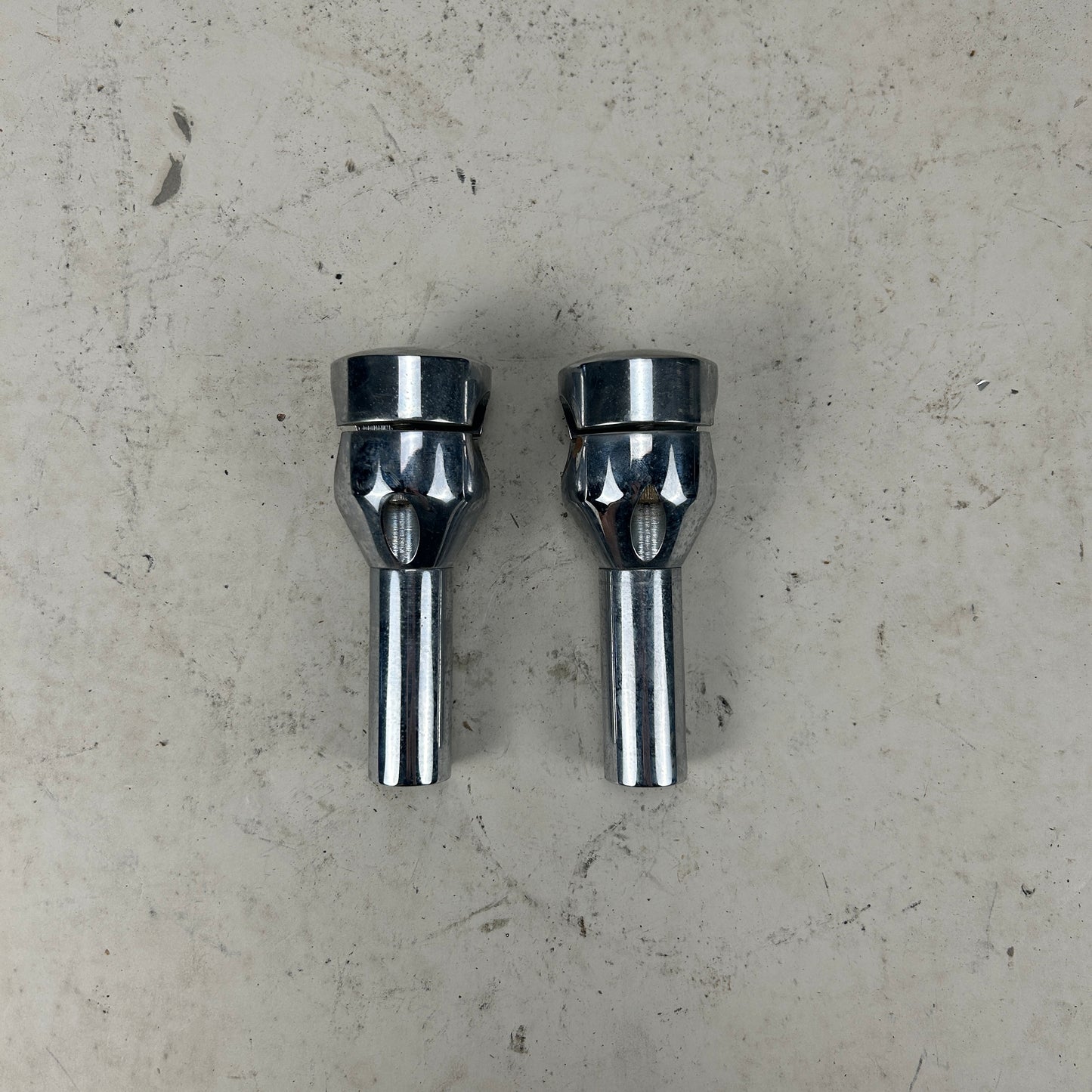 4" Smooth Top Chrome Risers
