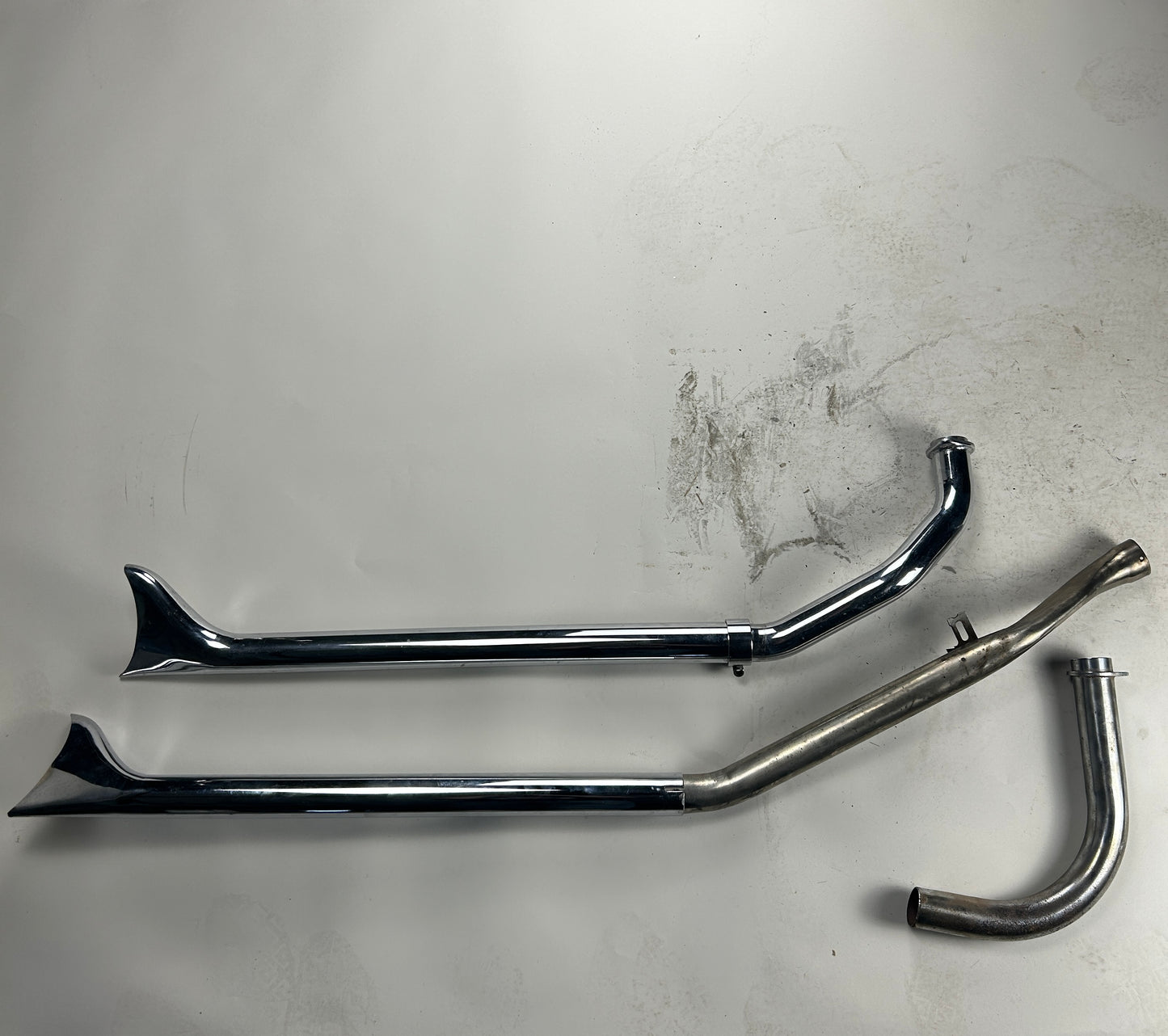 Shovelhead Upswept Fishtail Exhaust