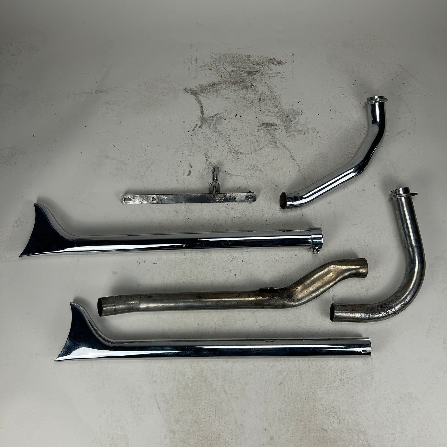 Shovelhead Upswept Fishtail Exhaust