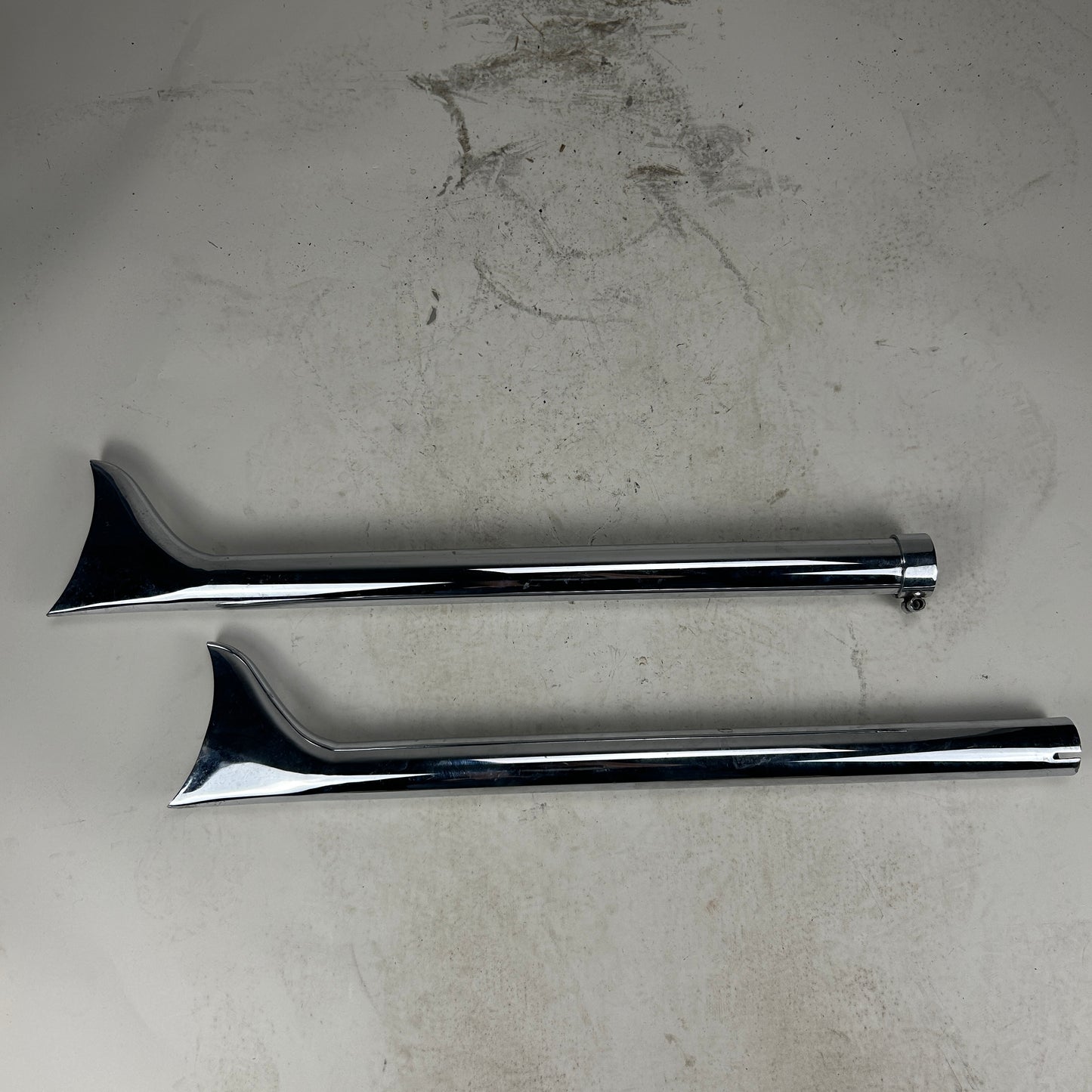 Shovelhead Upswept Fishtail Exhaust