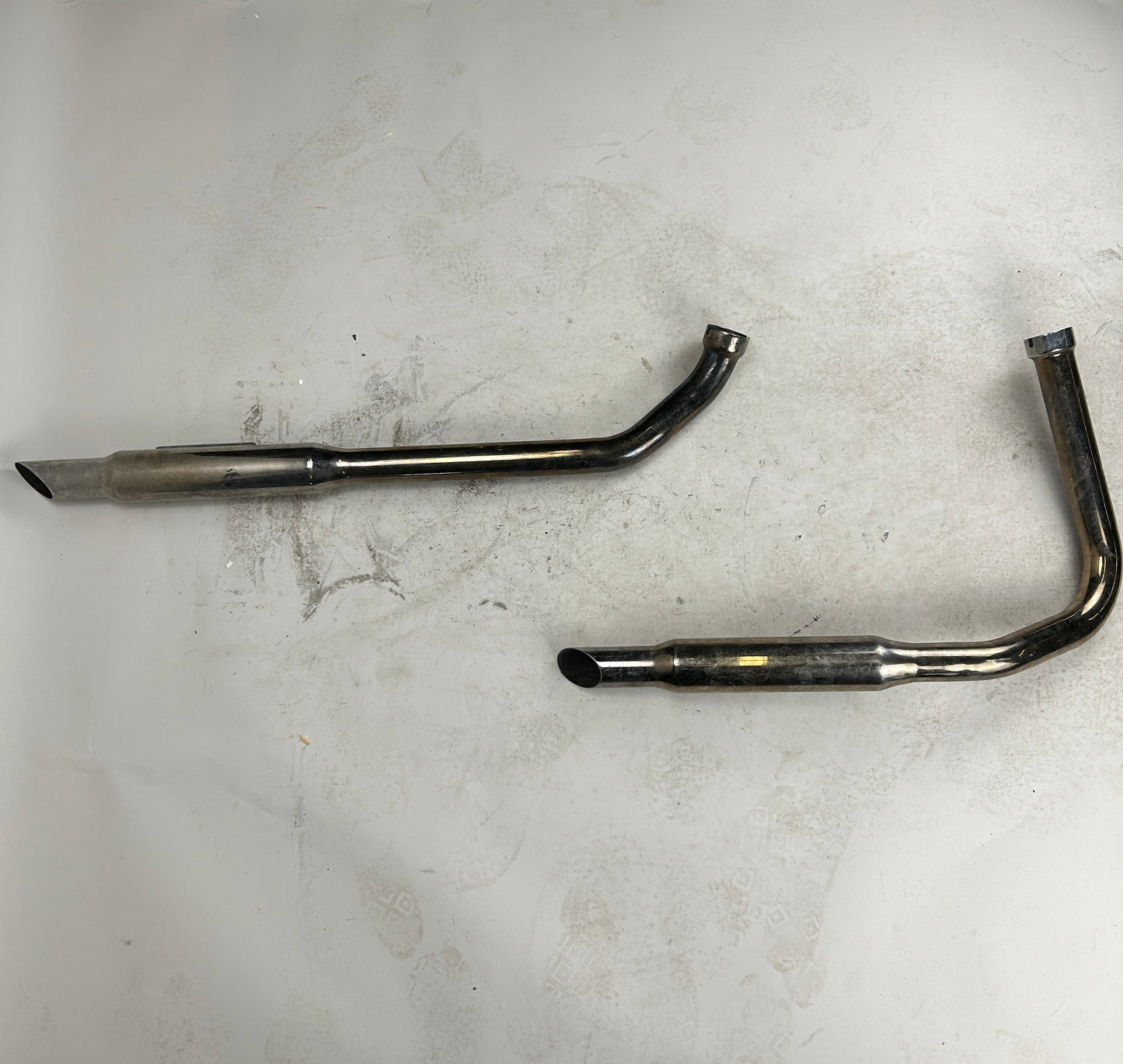 Chrome Paughco Panhead Shotgun Pipes