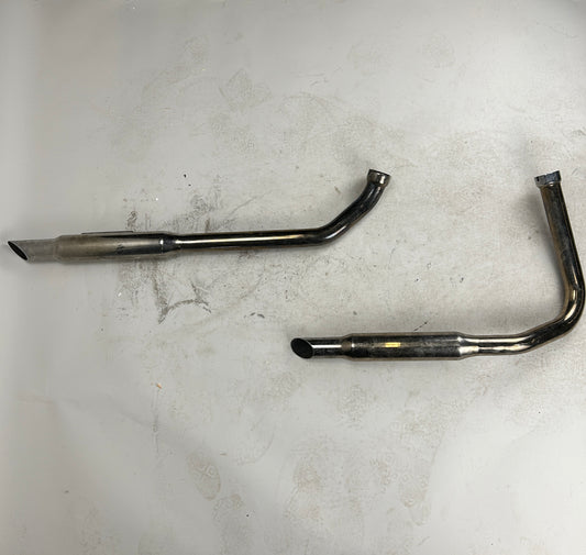 Chrome Paughco Panhead Shotgun Pipes