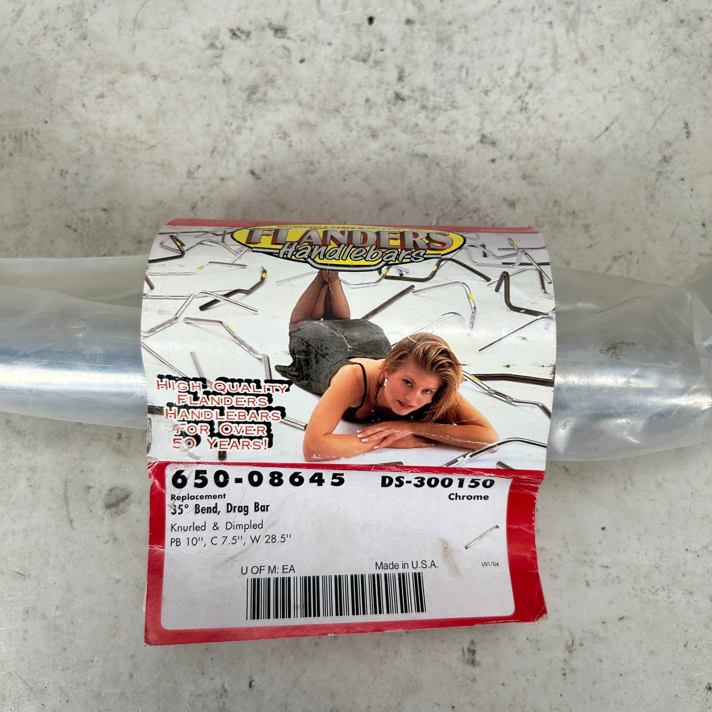 Vintage NOS Flanders Heavy Pullback Drag Bars