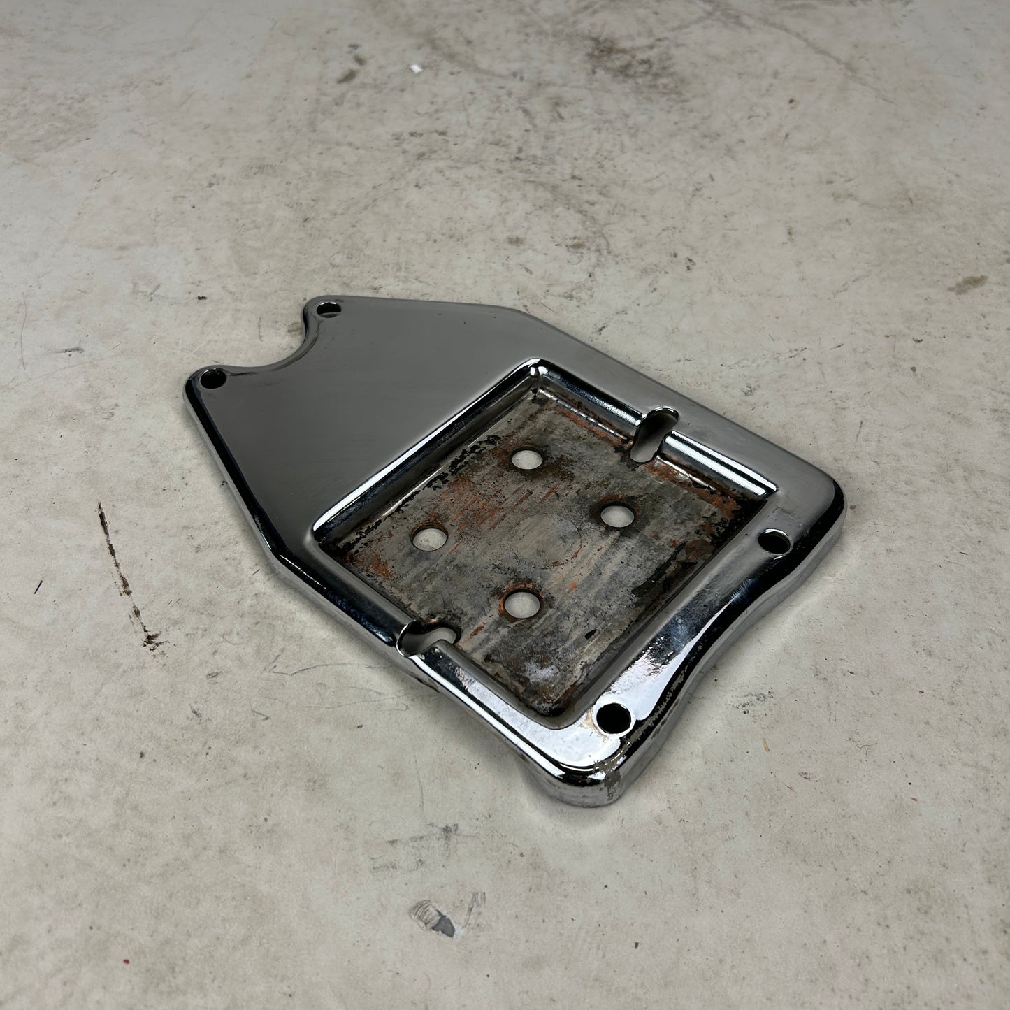 Chrome Horseshoe Battery Tray