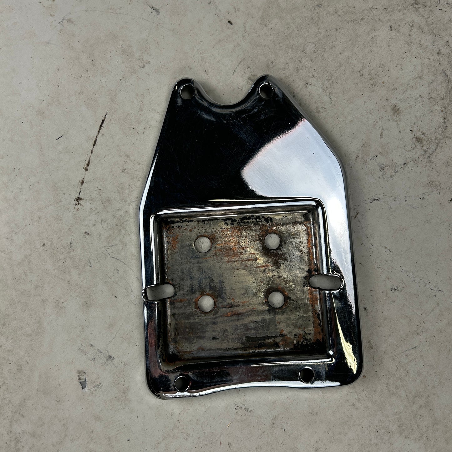 Chrome Horseshoe Battery Tray