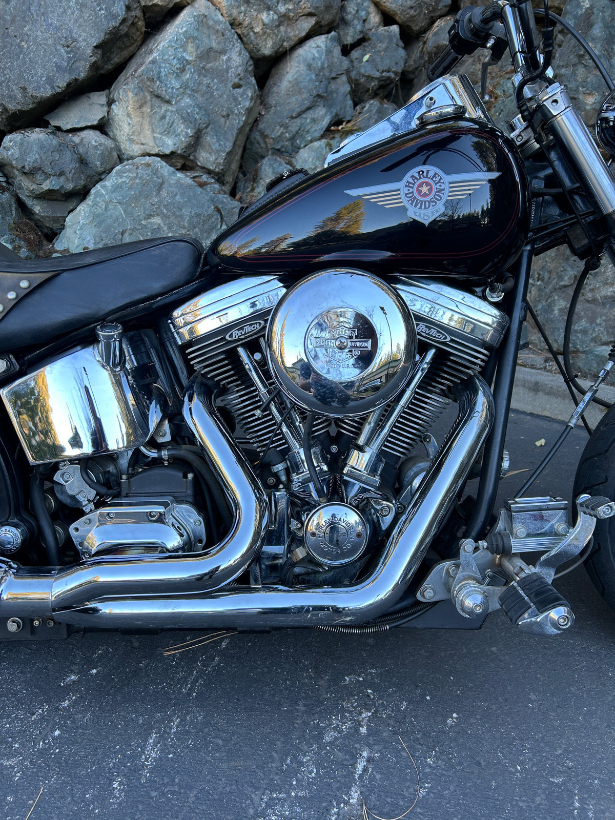 1986 Harley Davidson Softail w/ Revtech 110" & Original Engine