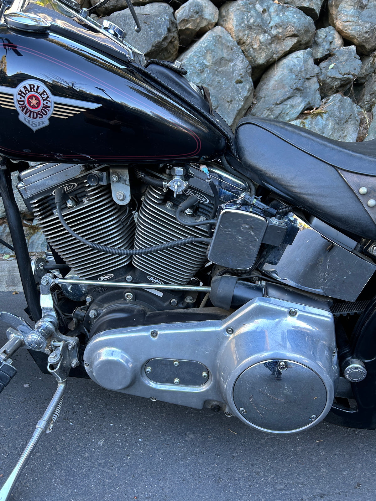 1986 Harley Davidson Softail w/ Revtech 110" & Original Engine