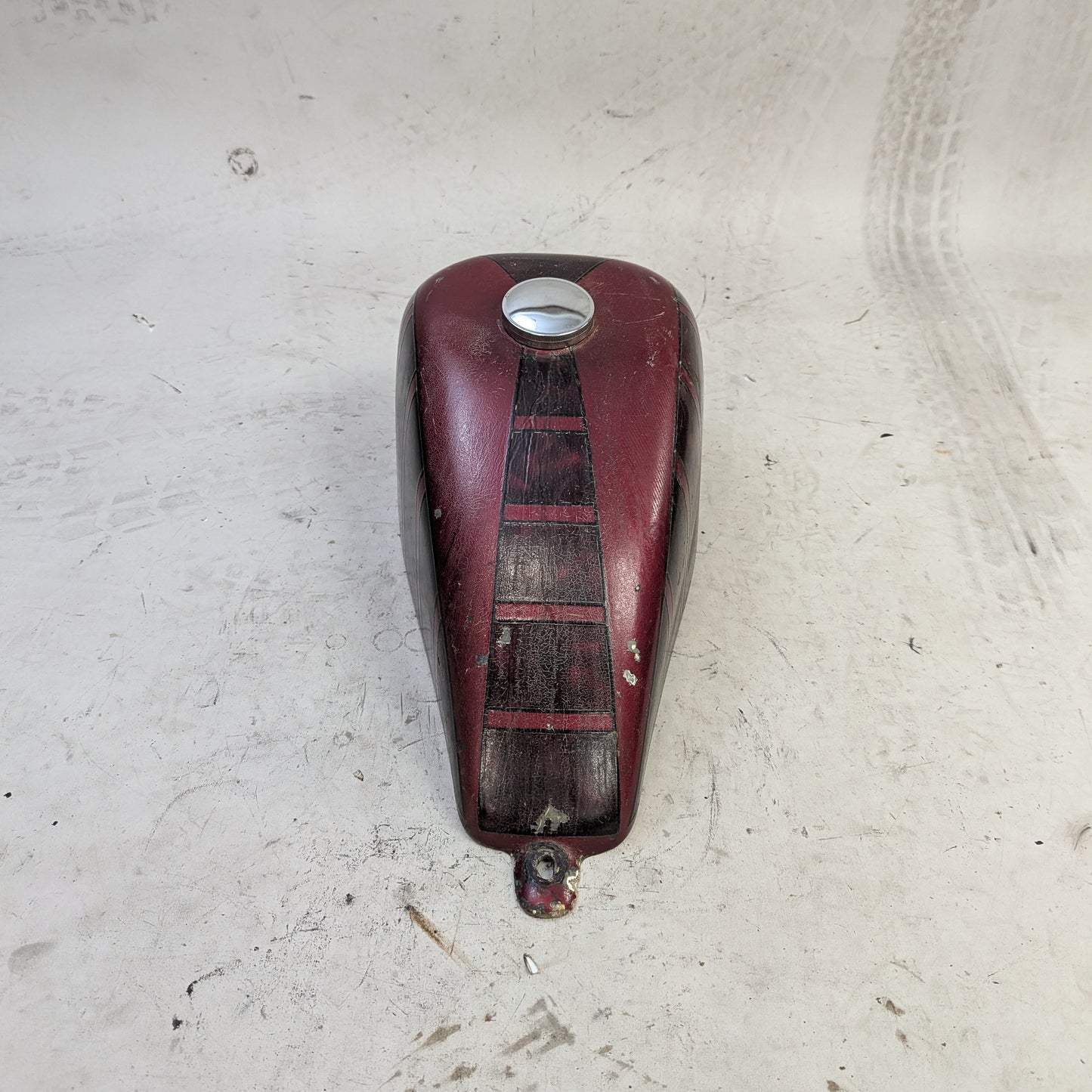 Vintage Fiberglass Sporty Gas Tank