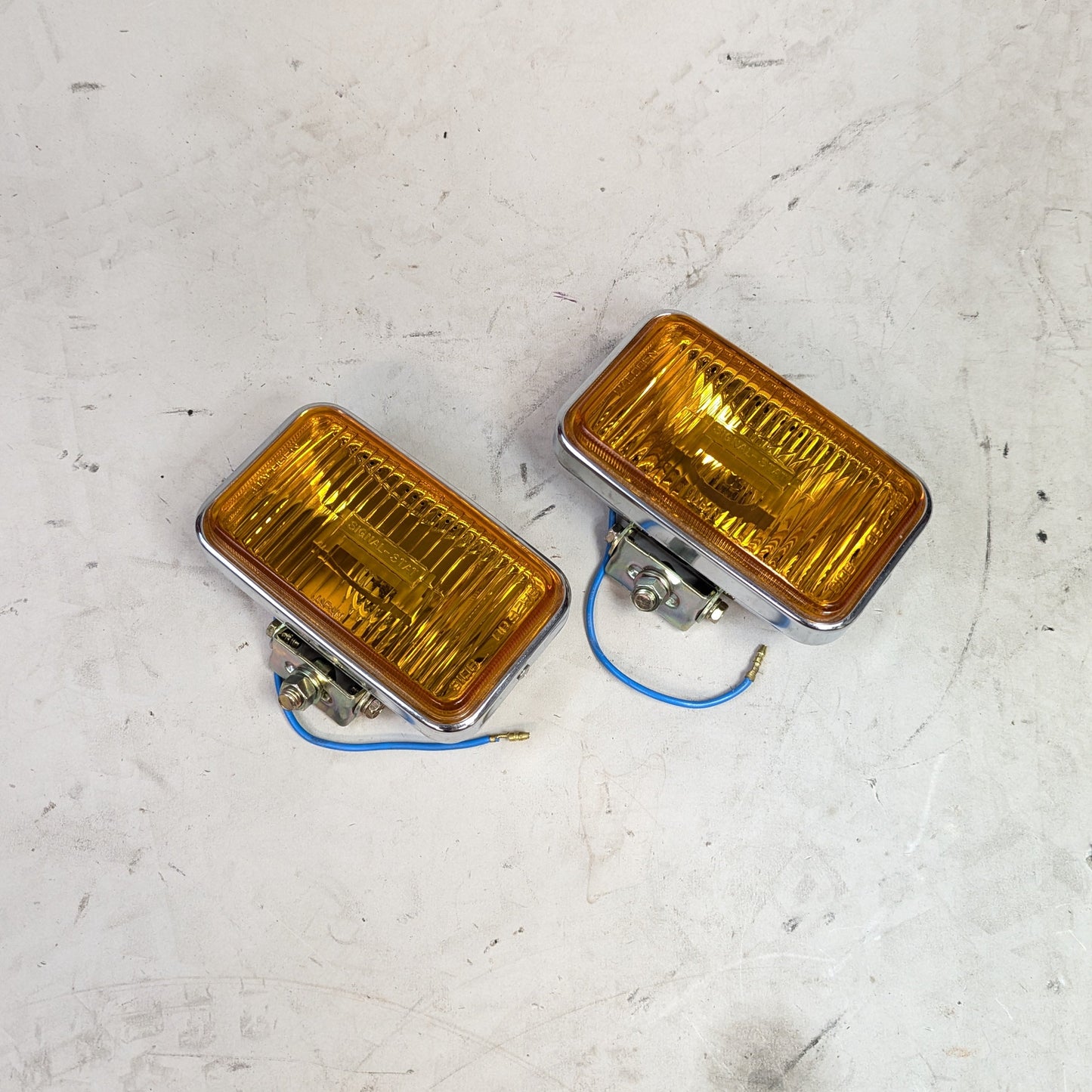 NOS Rectangle Signal-Stat Dual Headlights