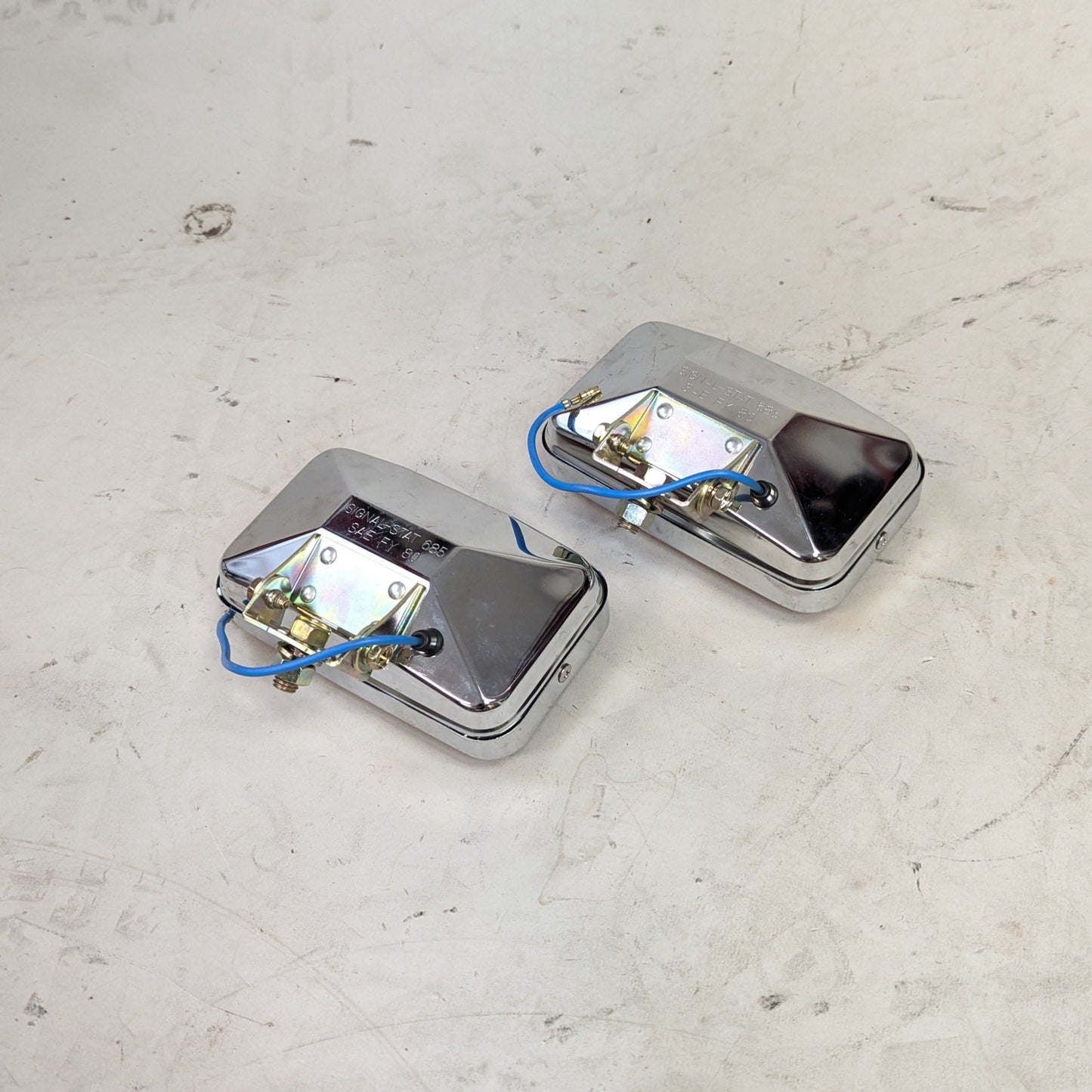 NOS Rectangle Signal-Stat Dual Headlights
