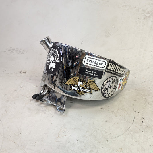 Stock Softail Oil Tank w/ Chopper Stickers