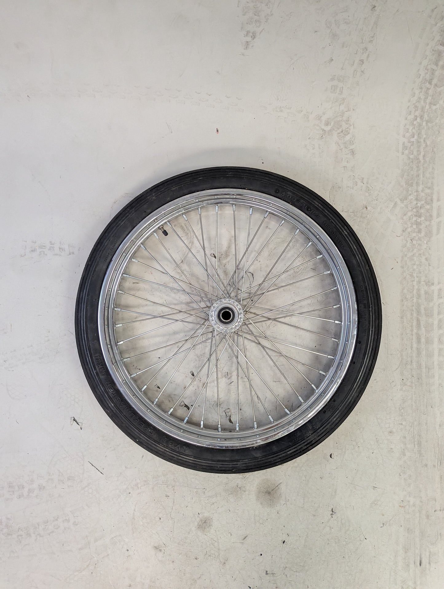 21" Chopper Spool Hub Wheel w/ Avon Speed Master